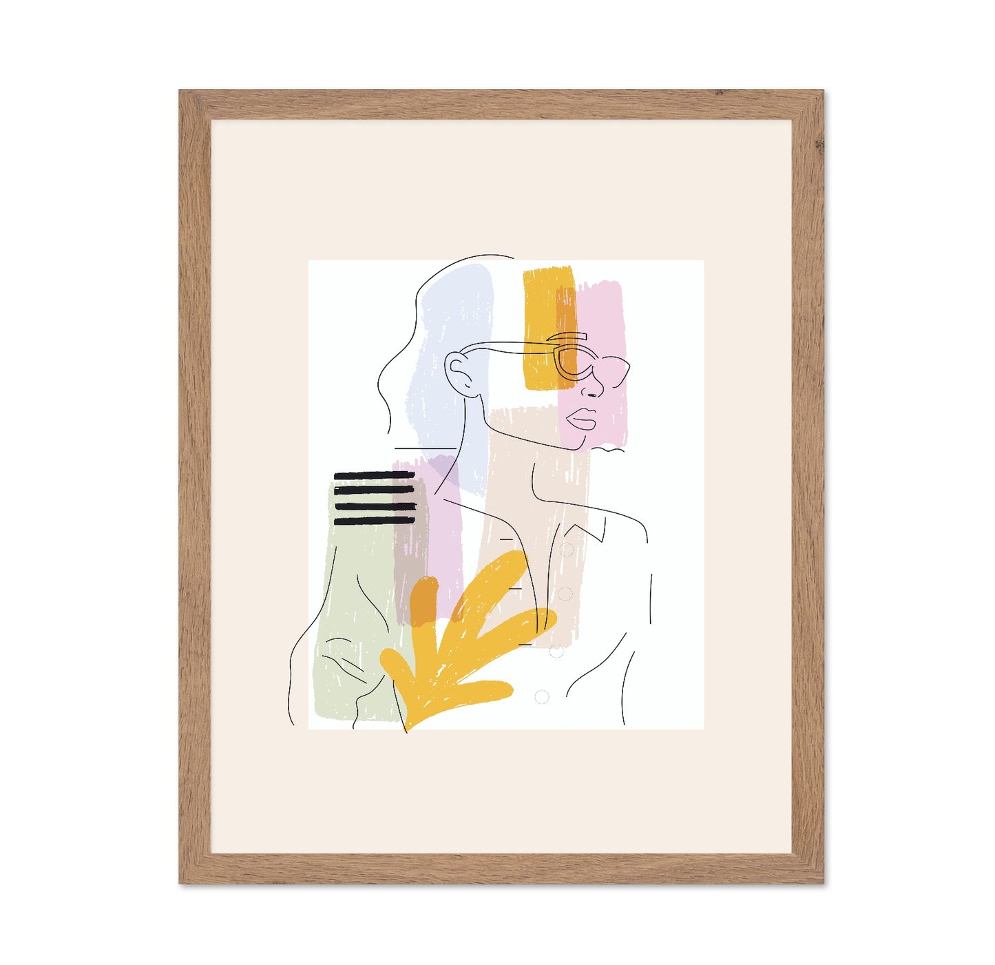 Modern Woman Line Portrait