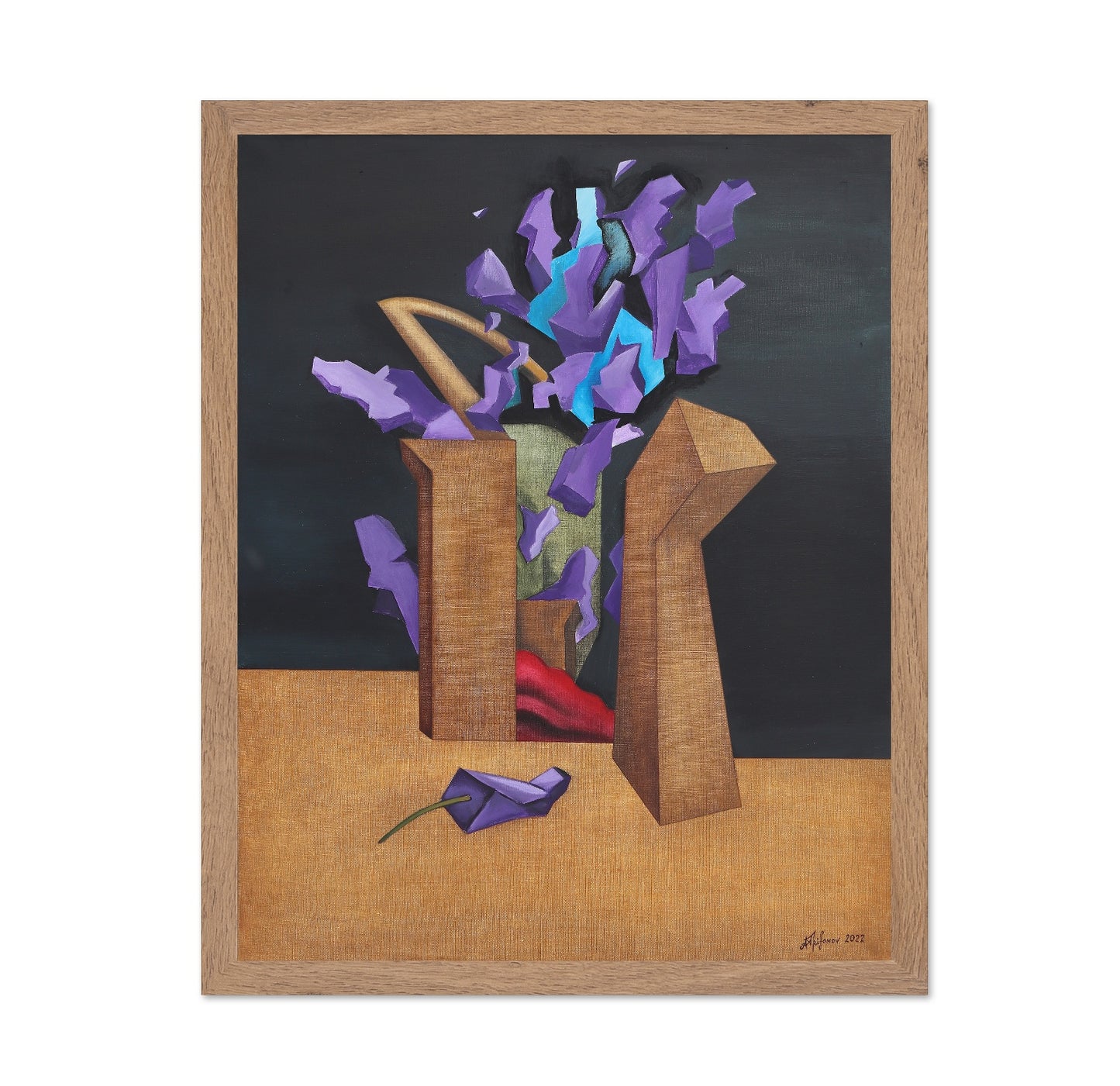 Purple Abstract Flowers