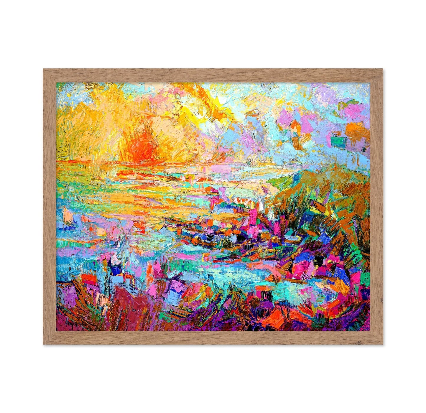 Vibrant Coastal Burst