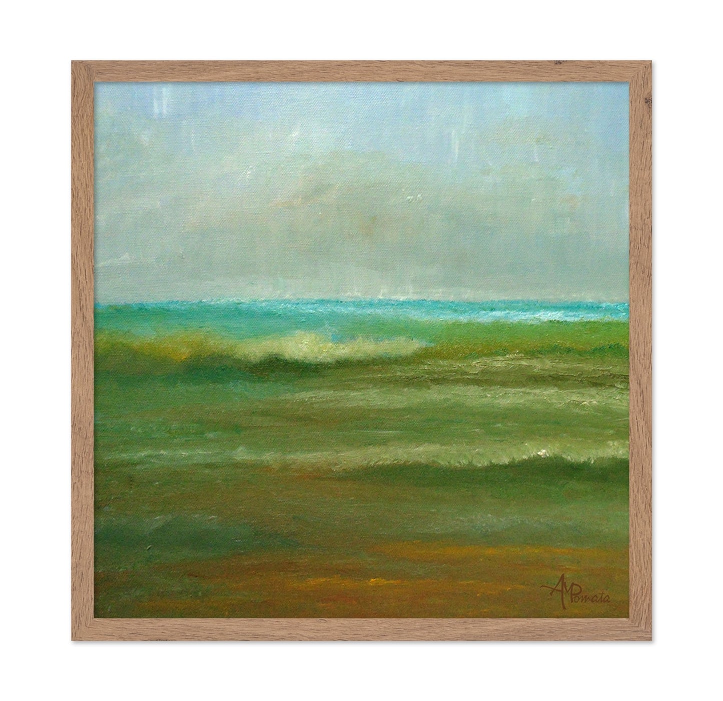 Calm Green Sea Waves