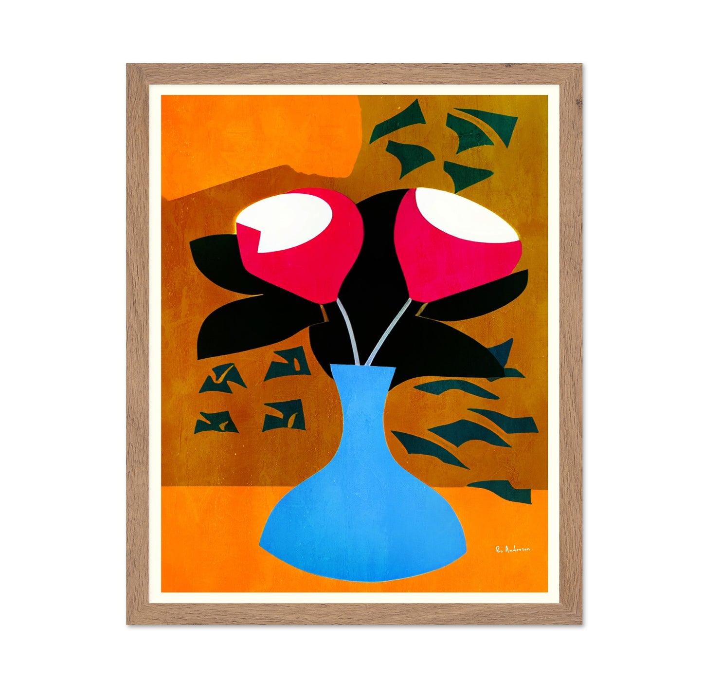 Red Bloom Vase