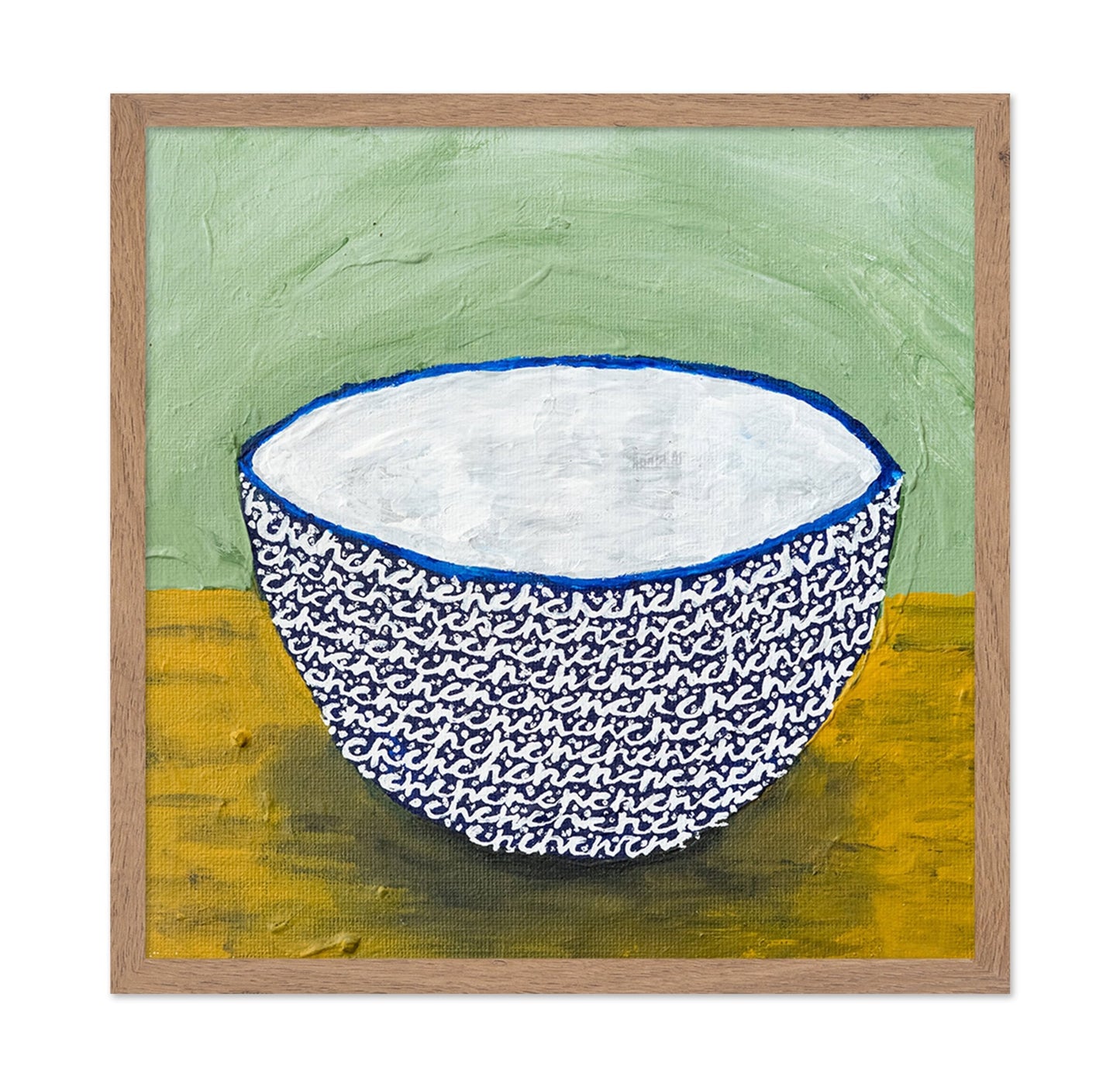 Patterned Blue Bowl