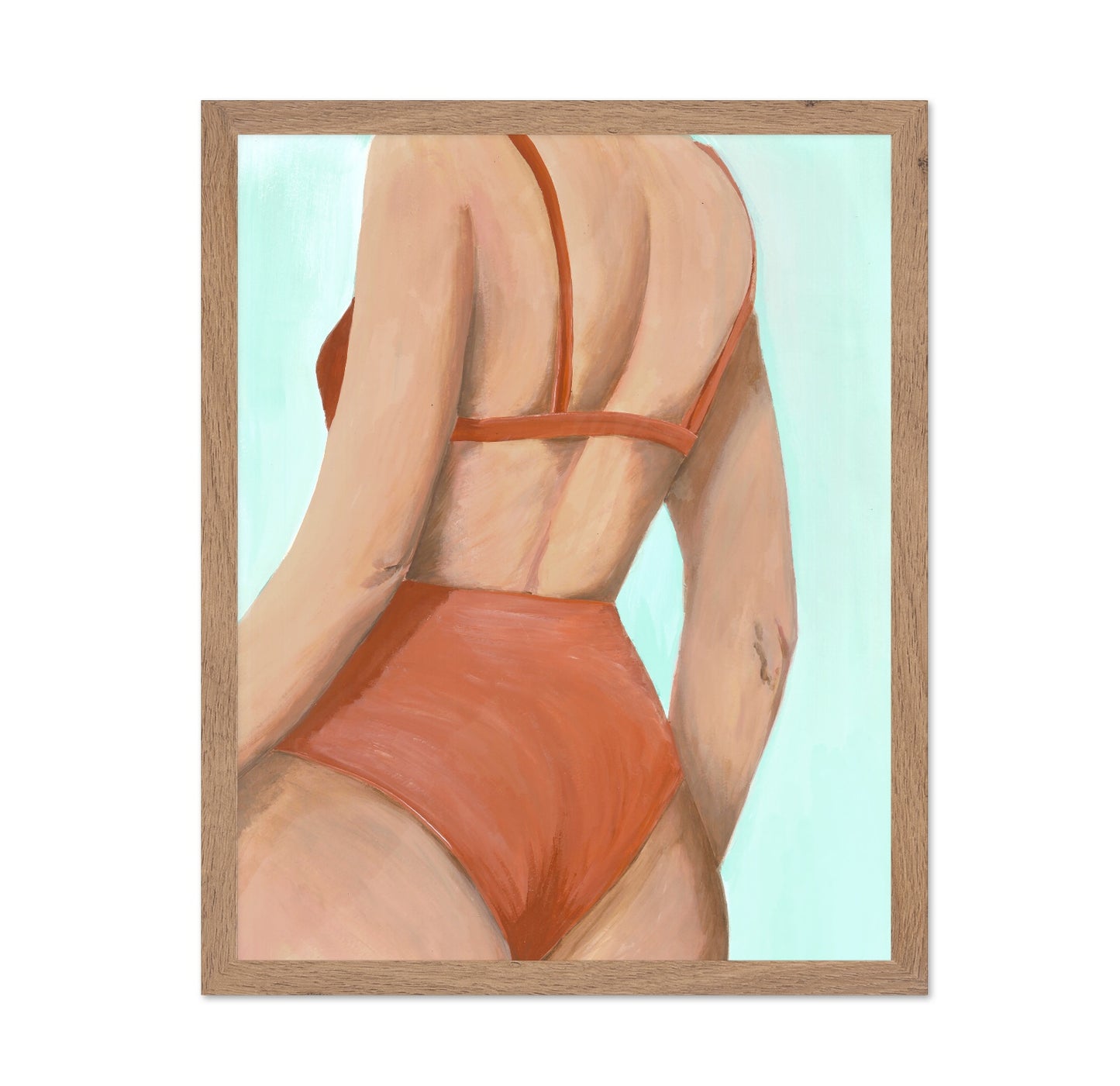 Orange One Piece Back View