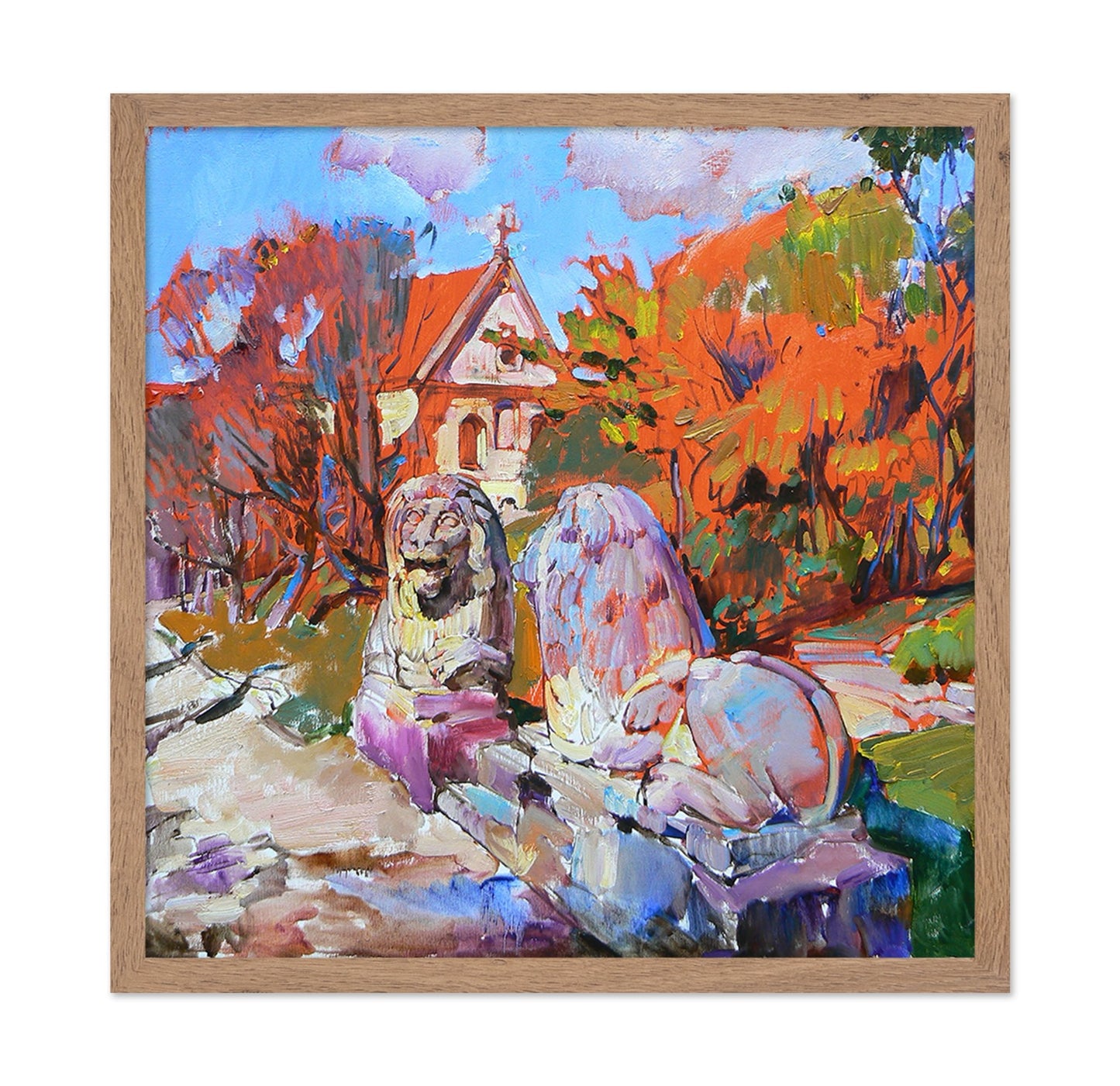 Autumn Garden Lions