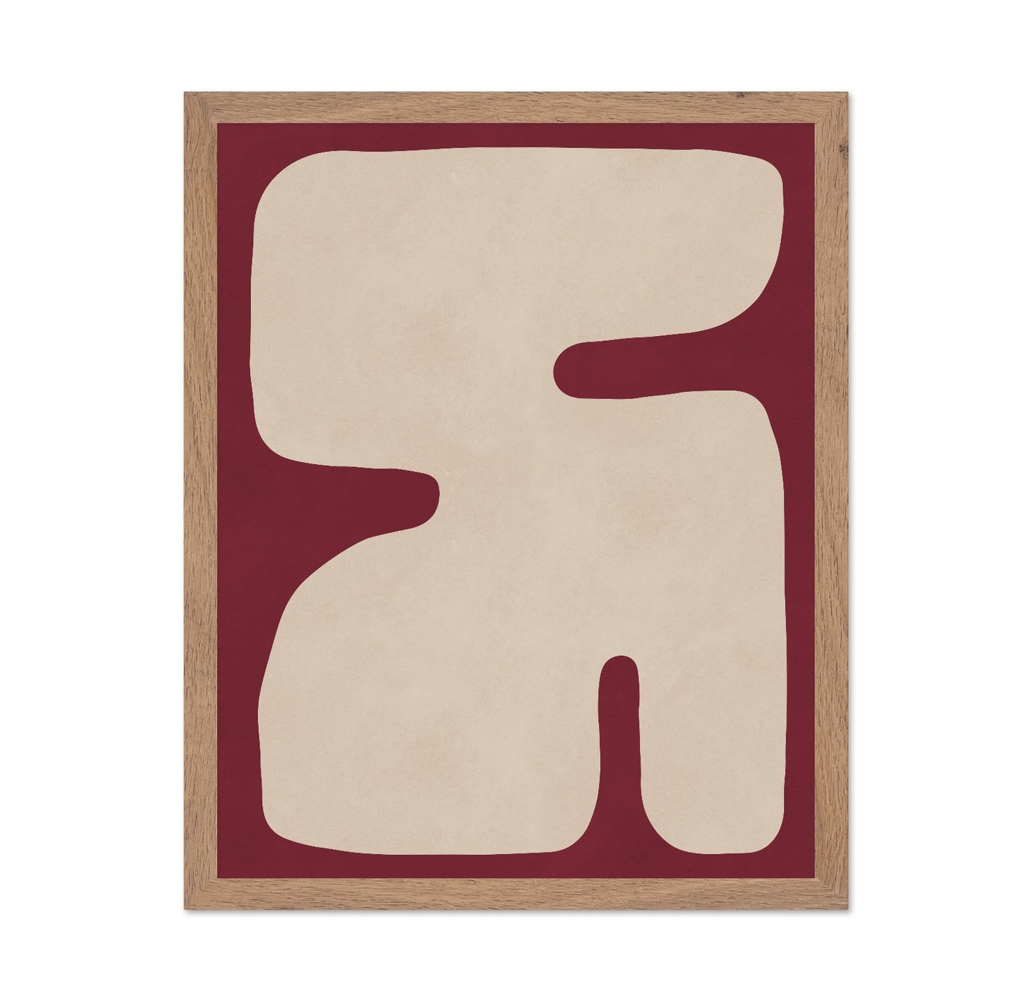 Abstract Cream Figure