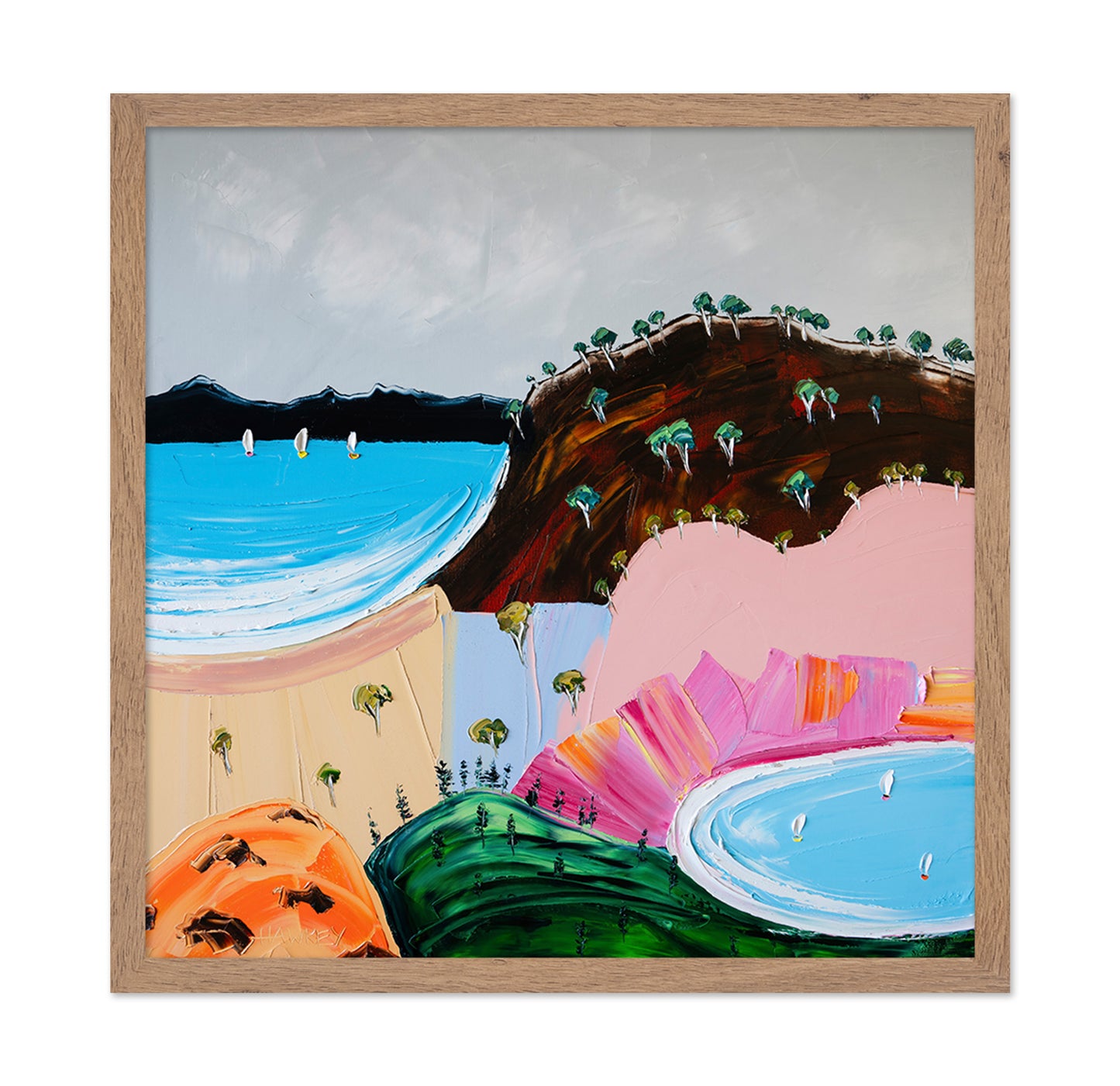 Vibrant Coastal Hills