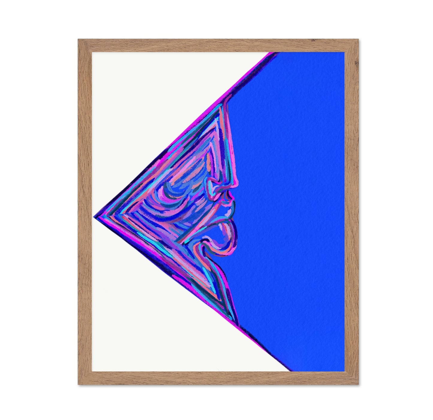 Neon Blue Face