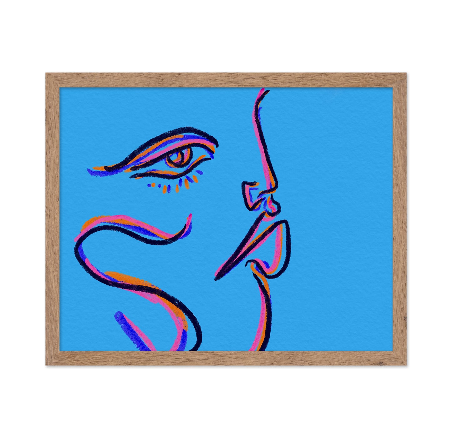 Color Line Face