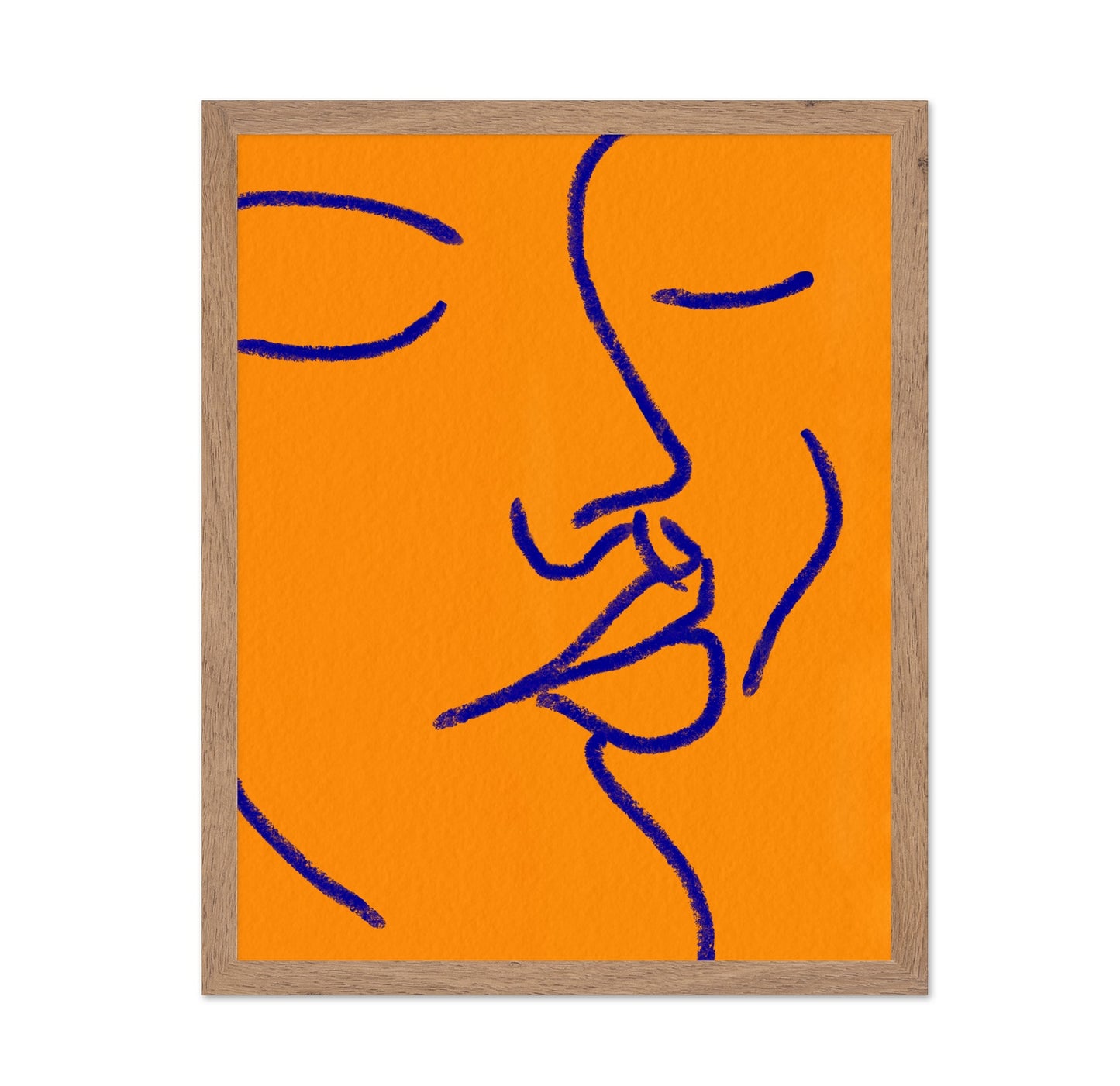 Orange Blue Face