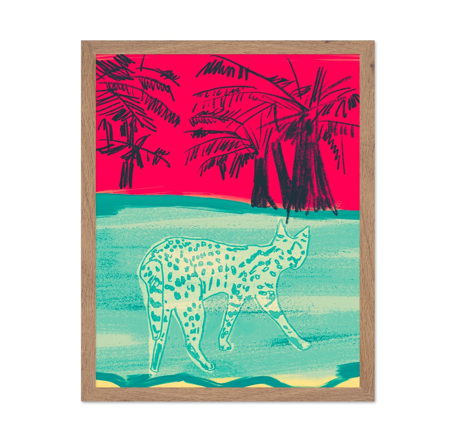 Tropical Cat Scene