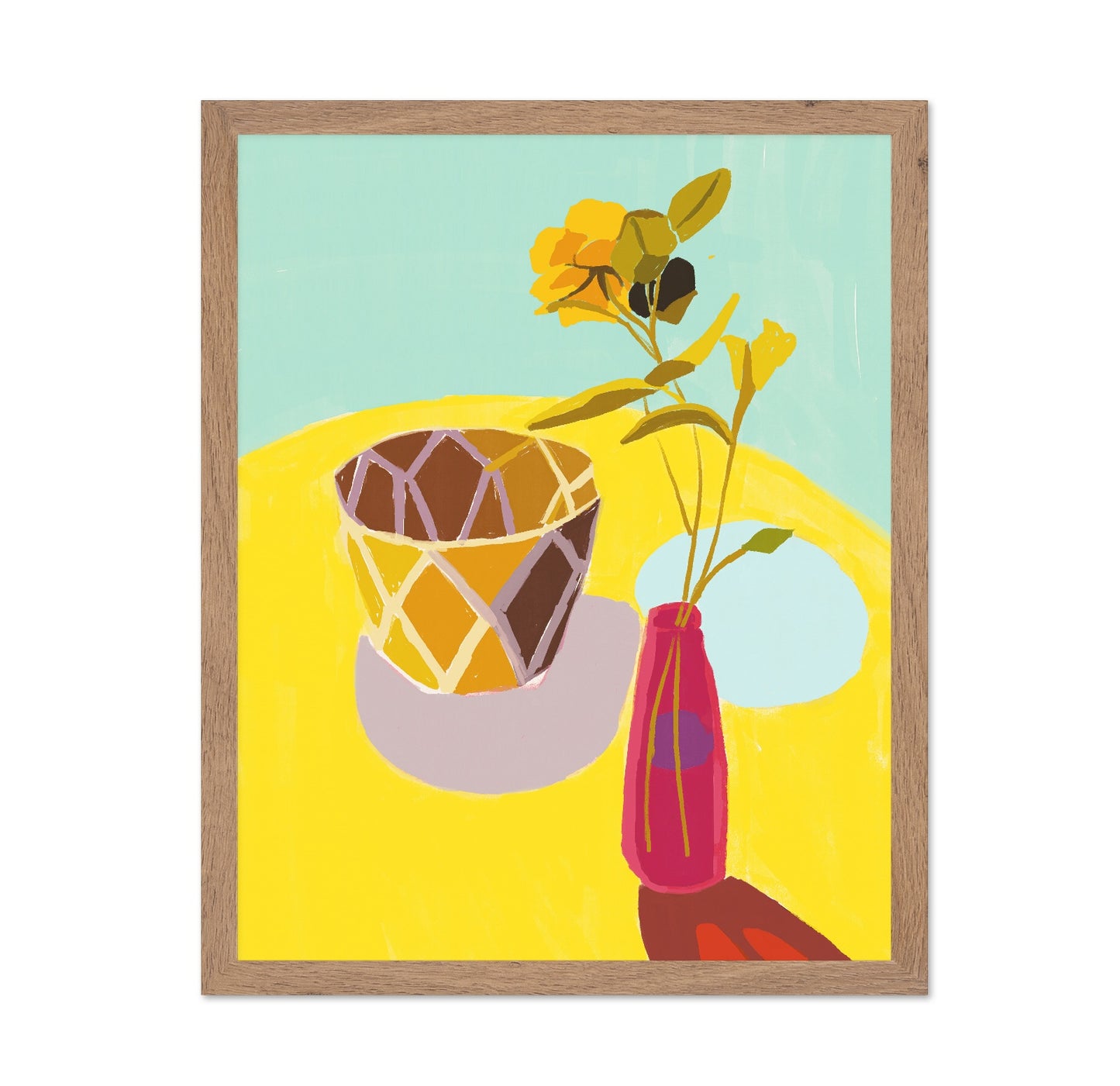 Yellow Still Life Vase