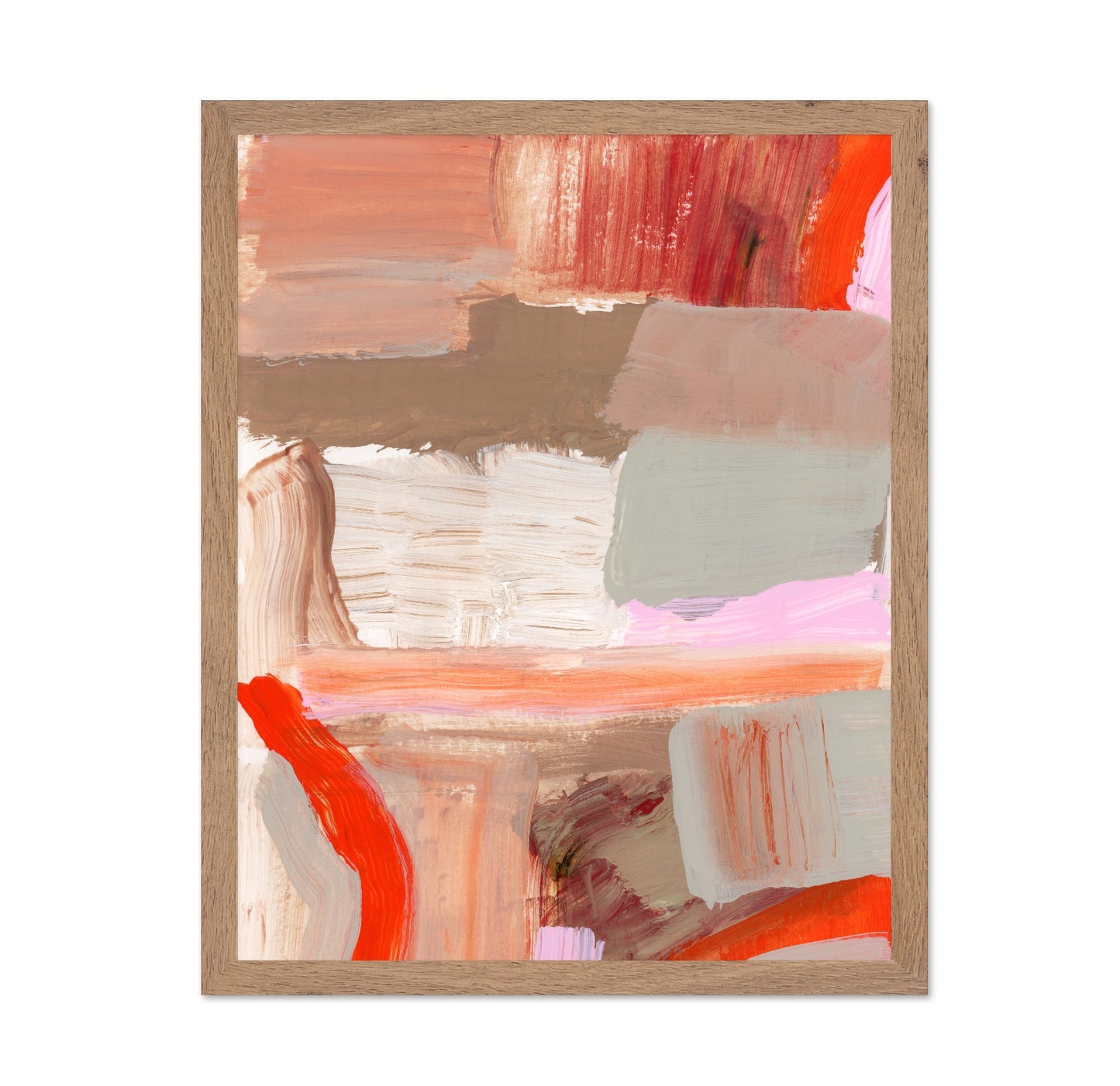 Warm Abstract Brushwork