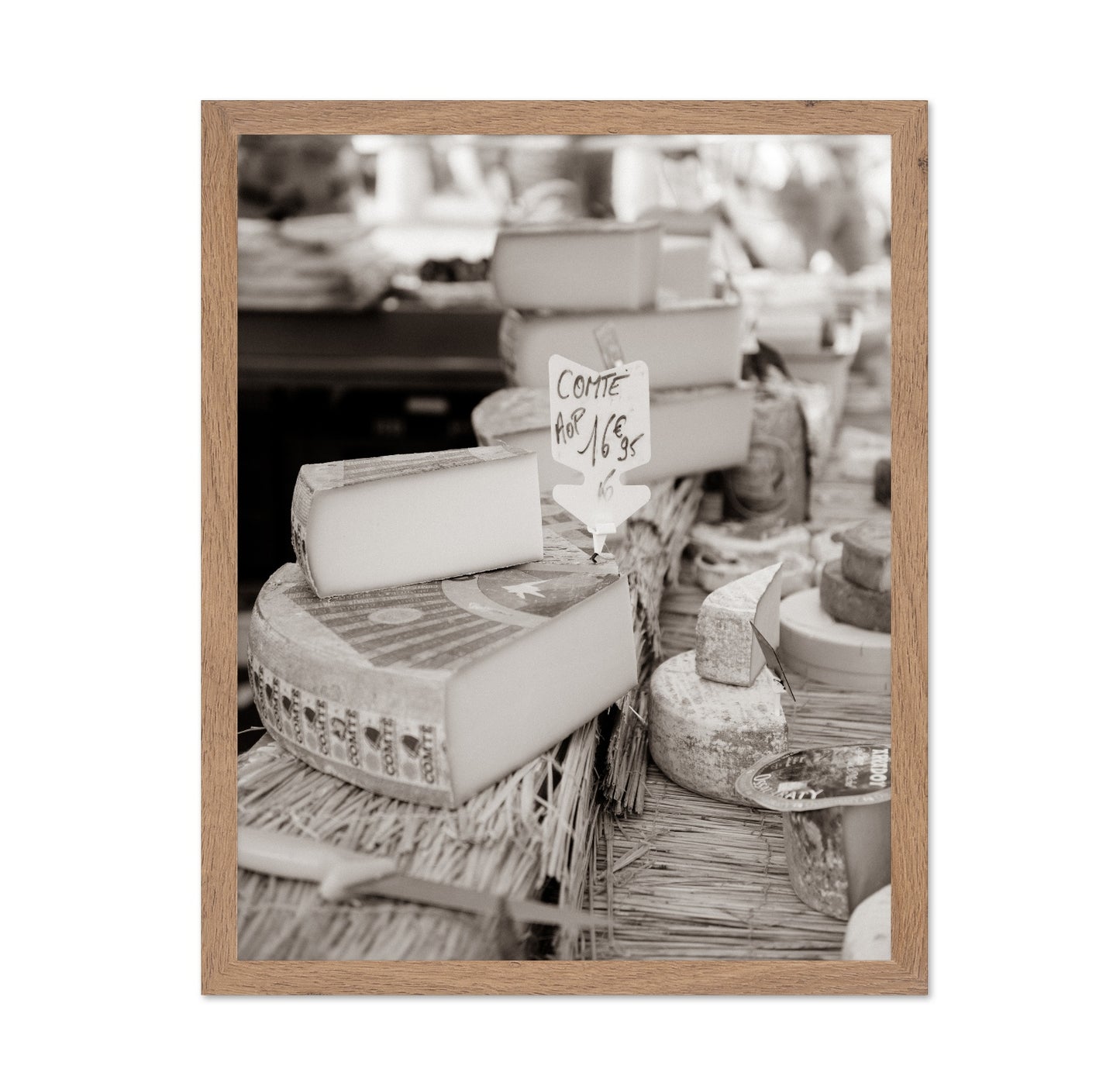 French Cheese Market Scene