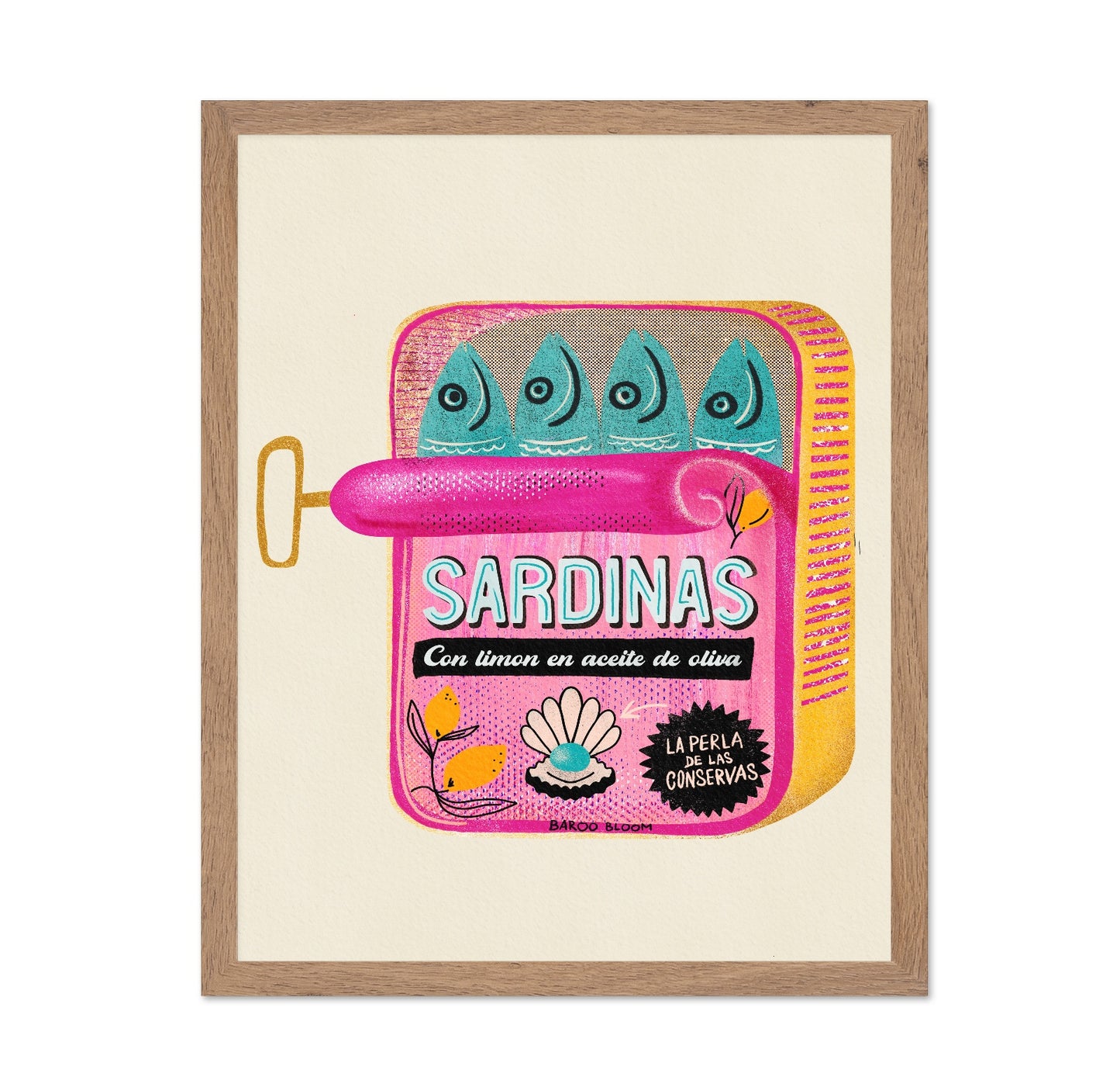 Sardine Tin Label Art