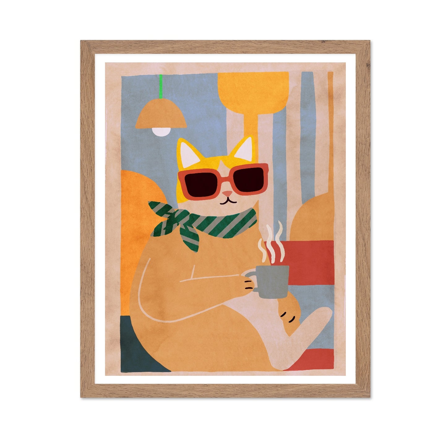 Stylish Cat Coffee Moment