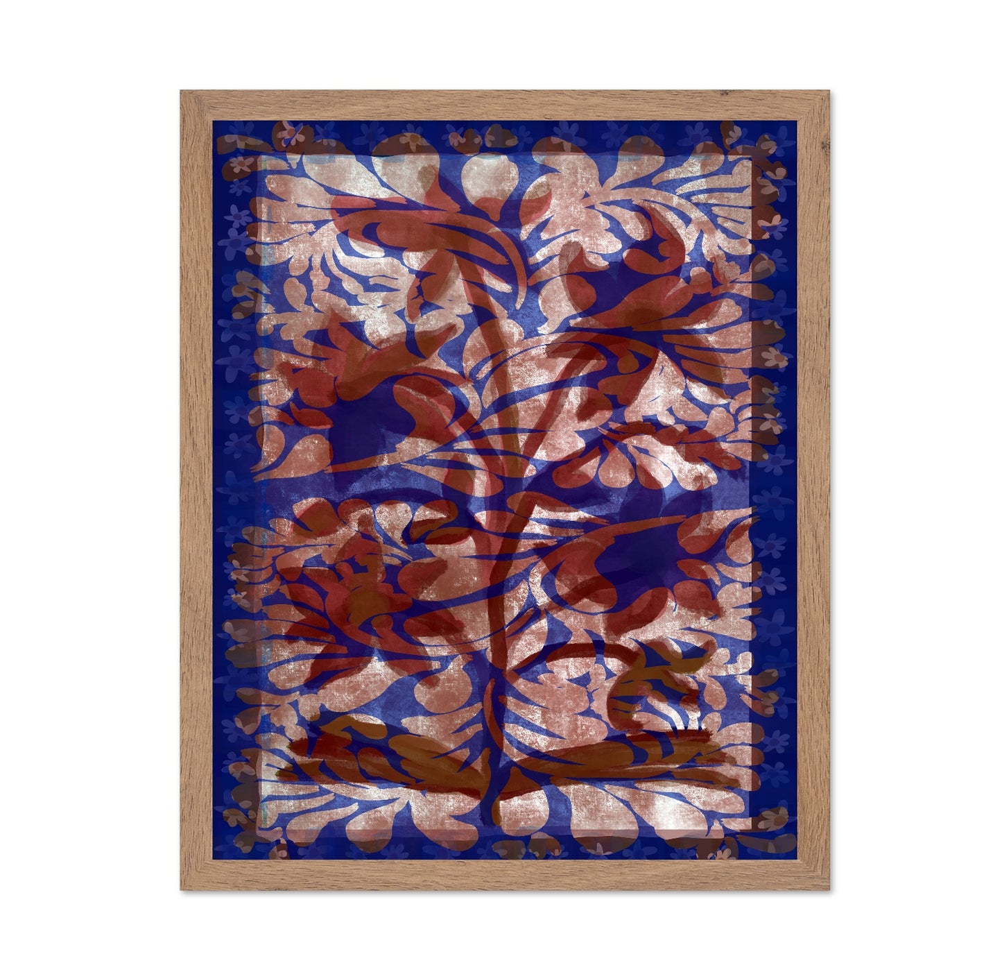 Indigo Vintage Floral Pattern