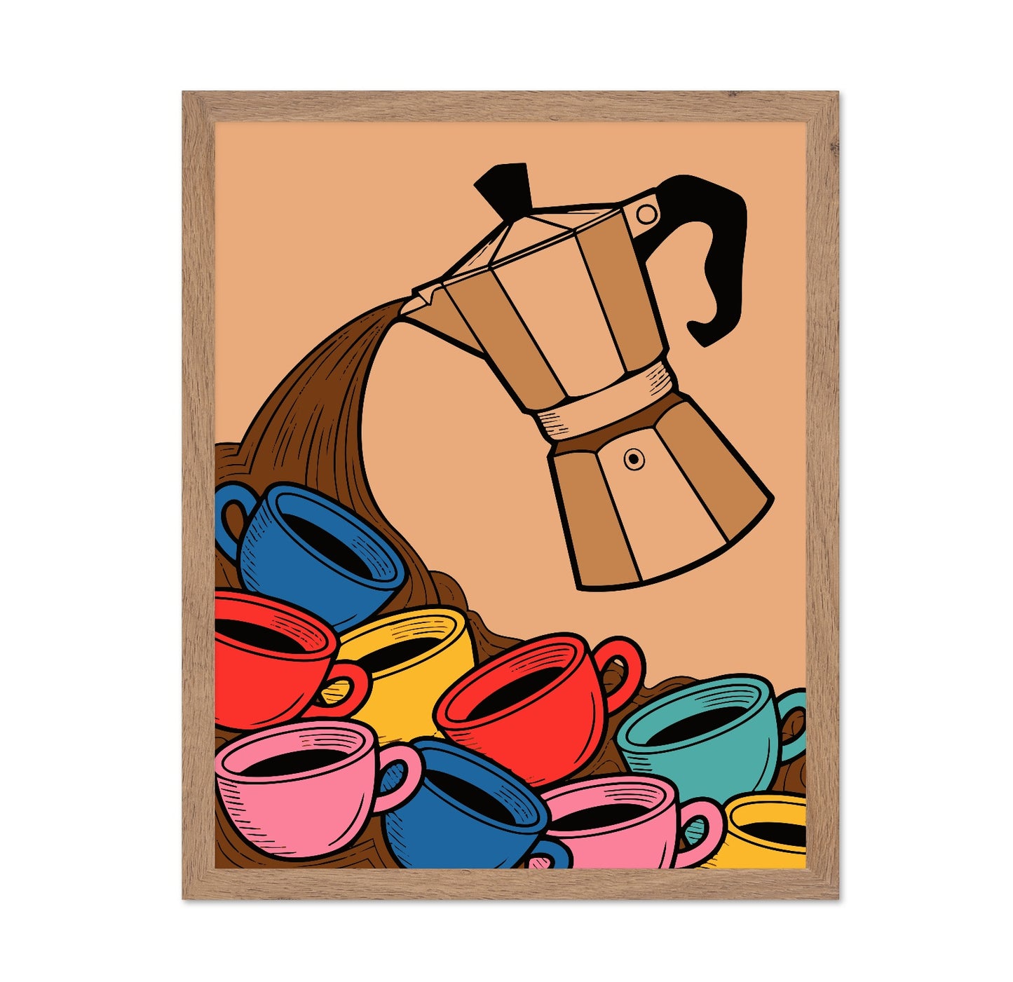 Coffee Pot Pour Art