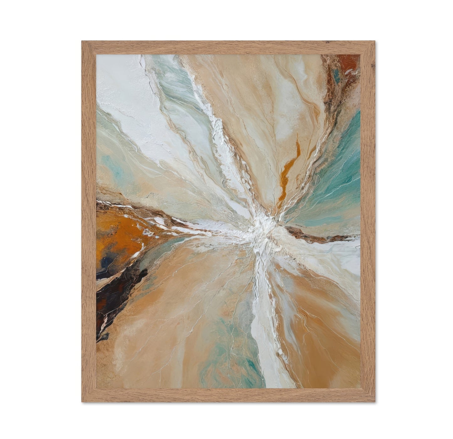 Earth Tones Abstract Flow