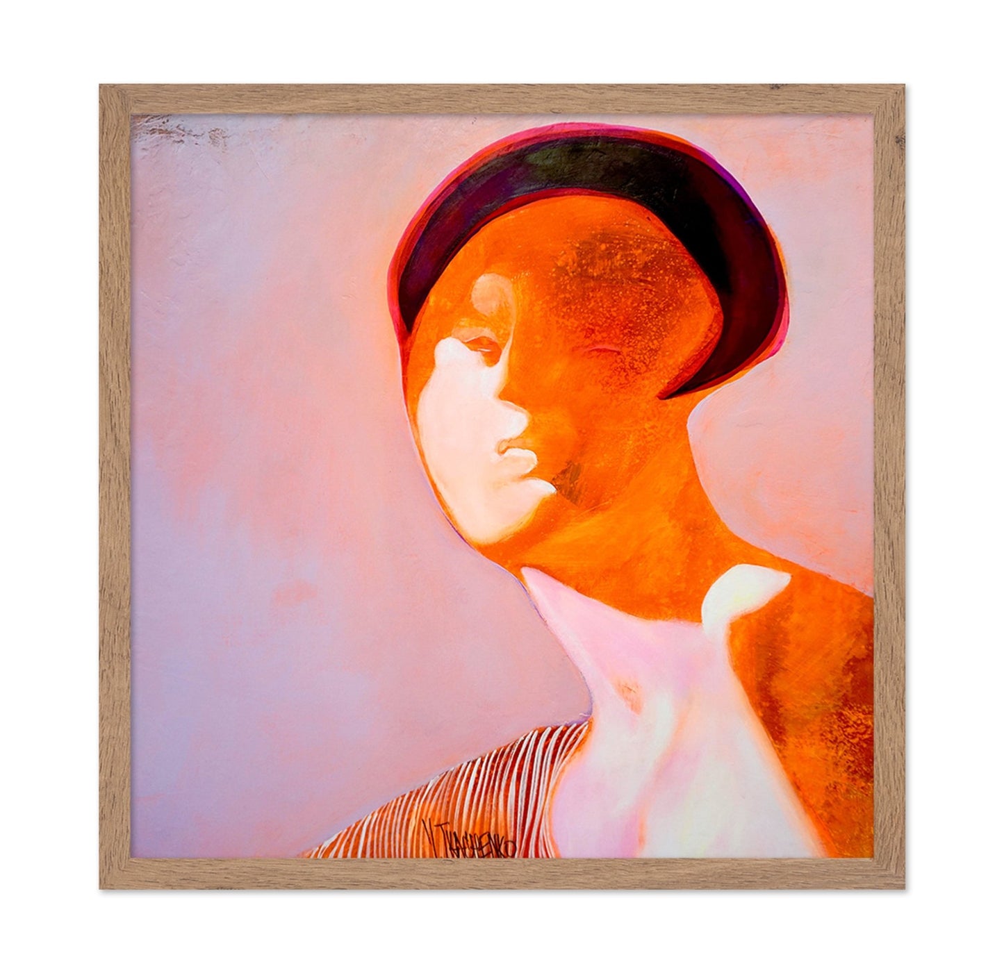 Orange Face Portrait