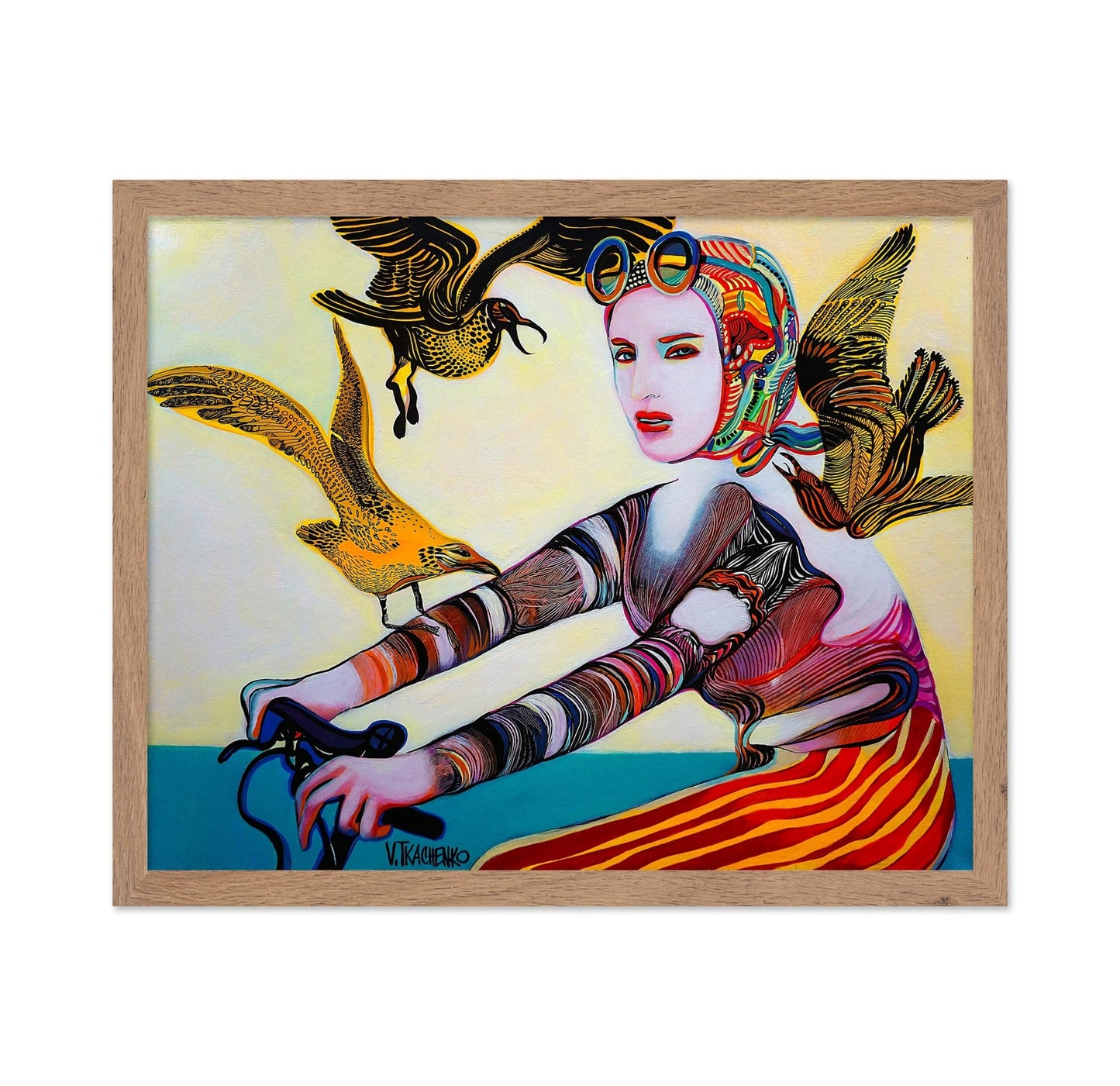 Surreal Woman Birds