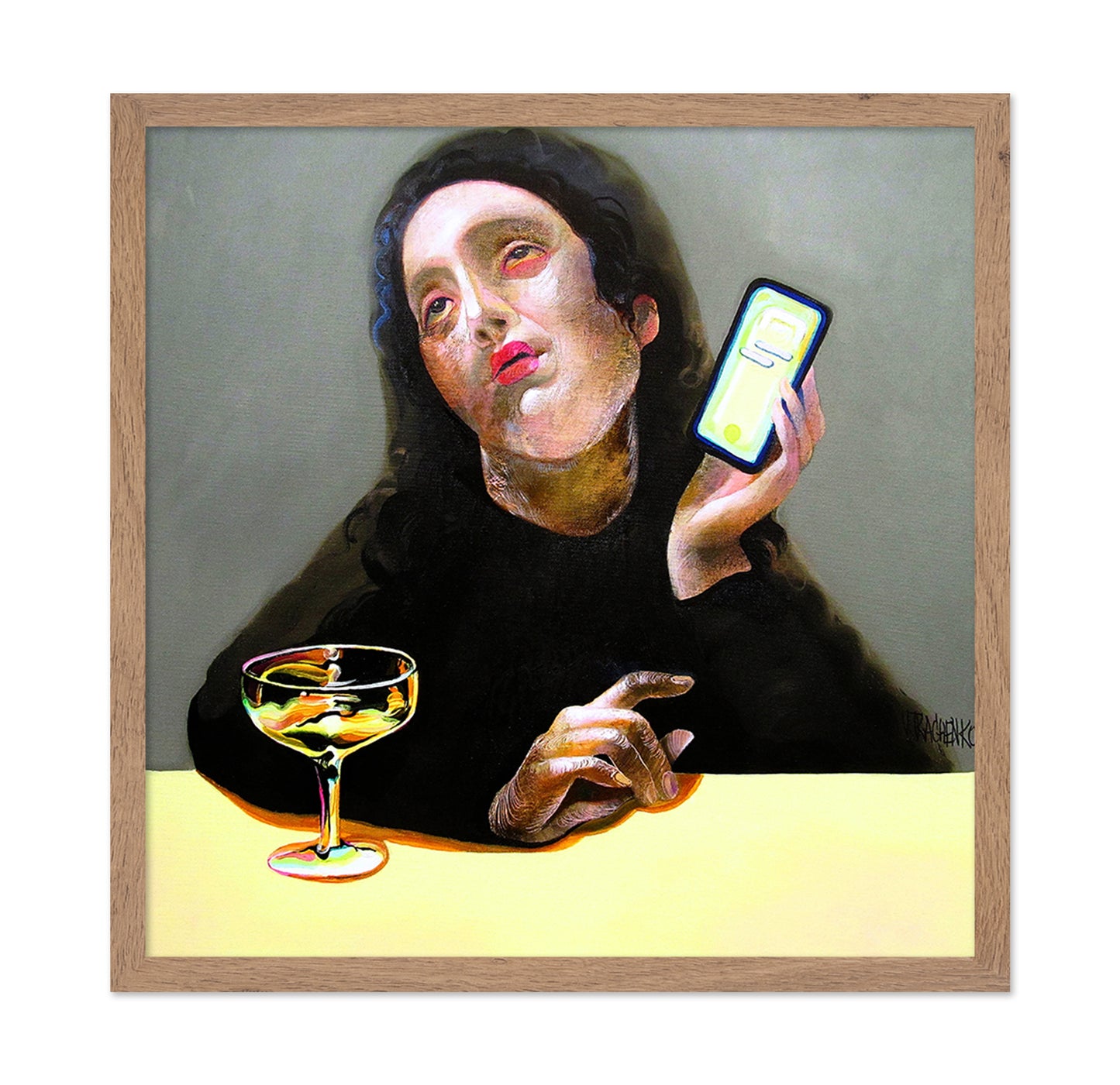 Phone Glow Woman