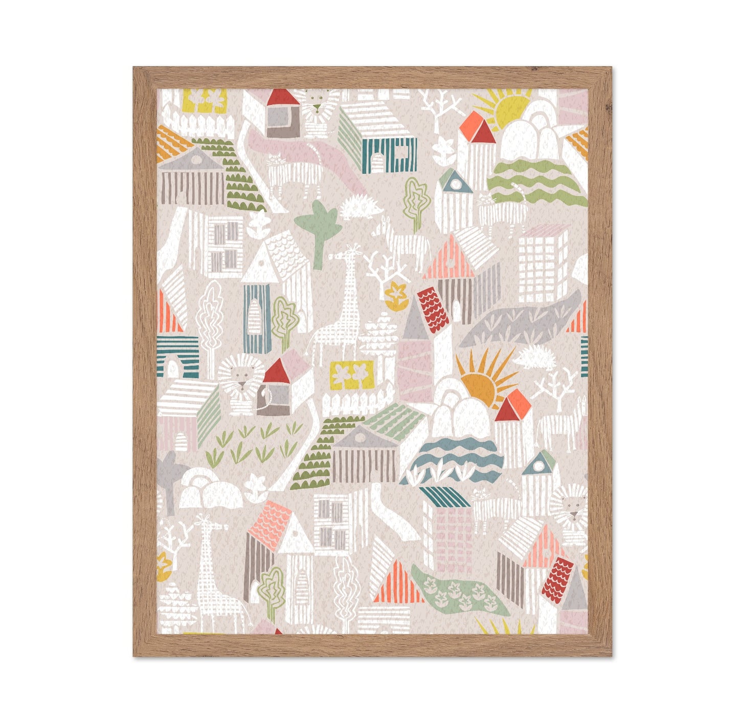 Playful Village Pattern