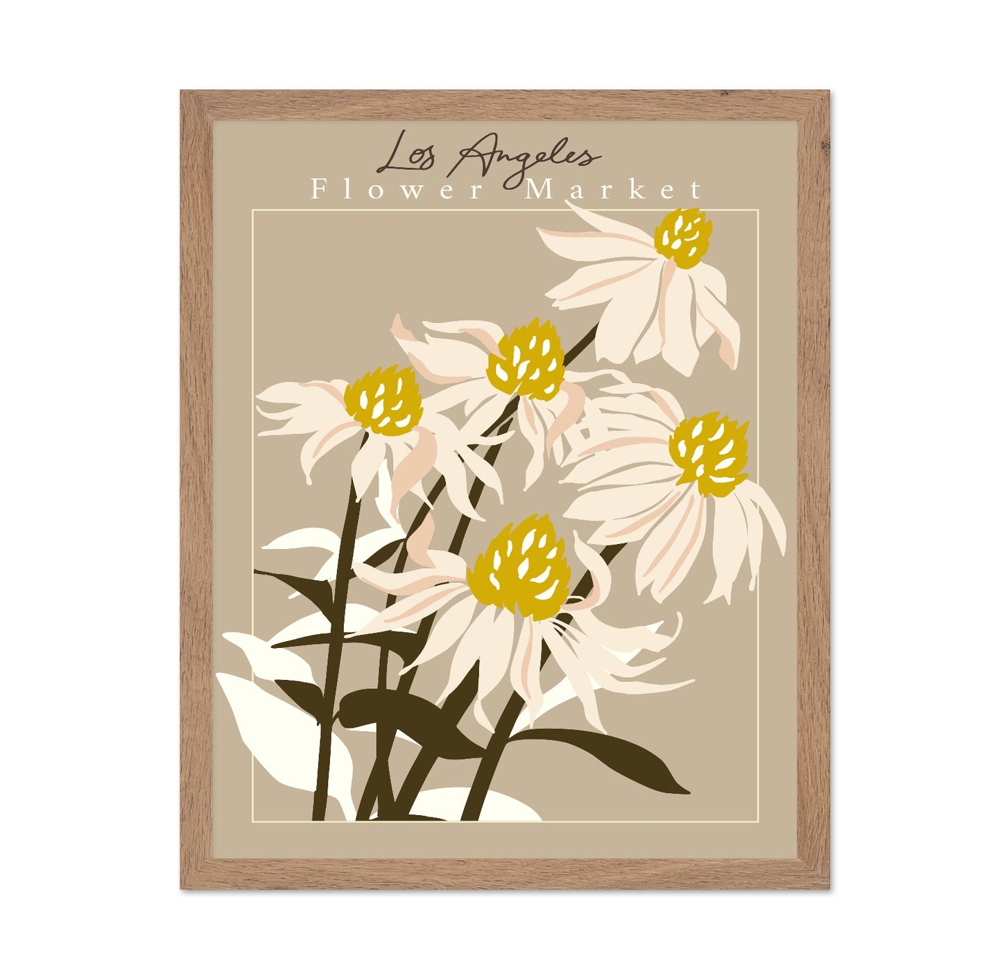 Los Angeles Floral Market Poster