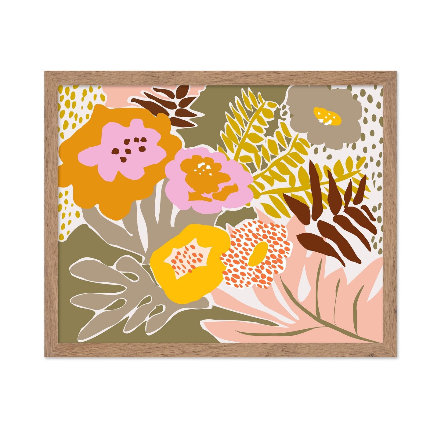 Bold Botanical Floral Collage