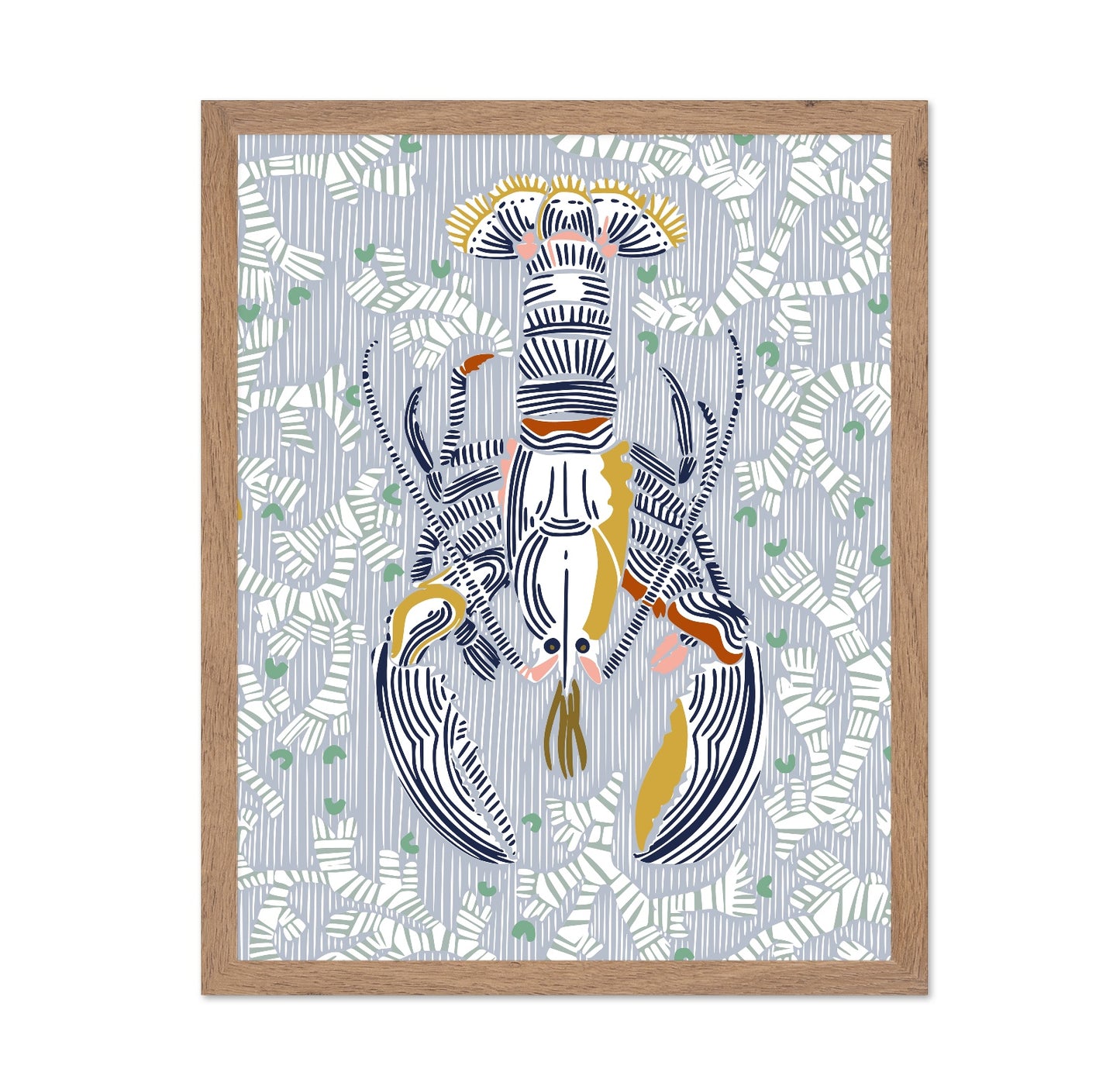 Stylized Lobster Pattern