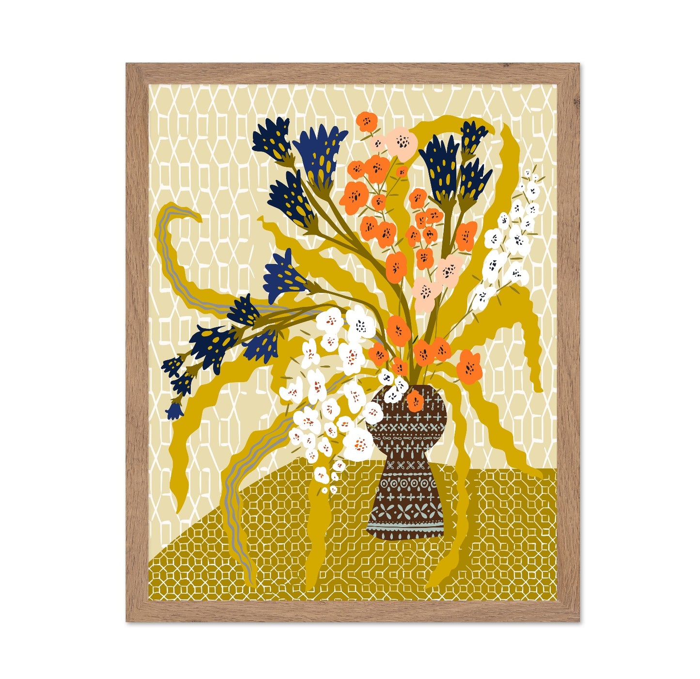 Colorful Floral Vase No5