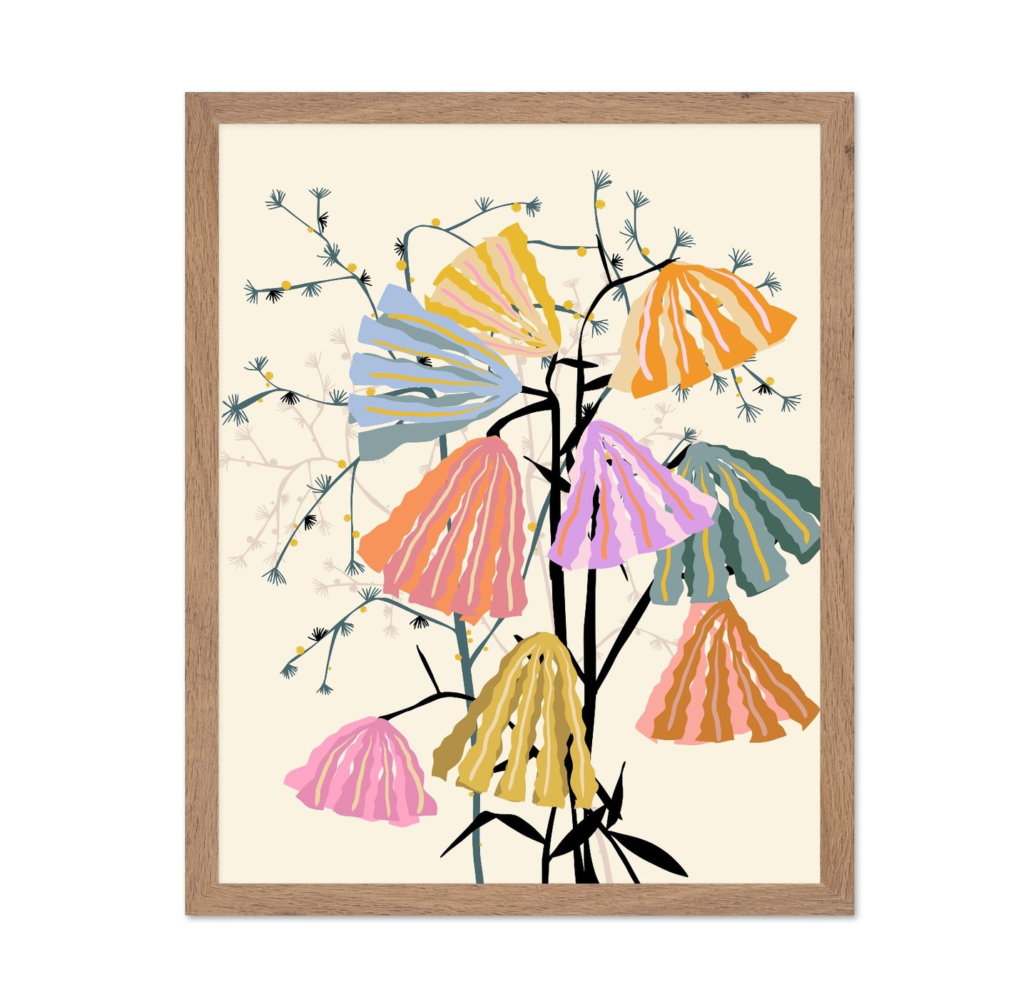 Colorful Wildflower Botanical