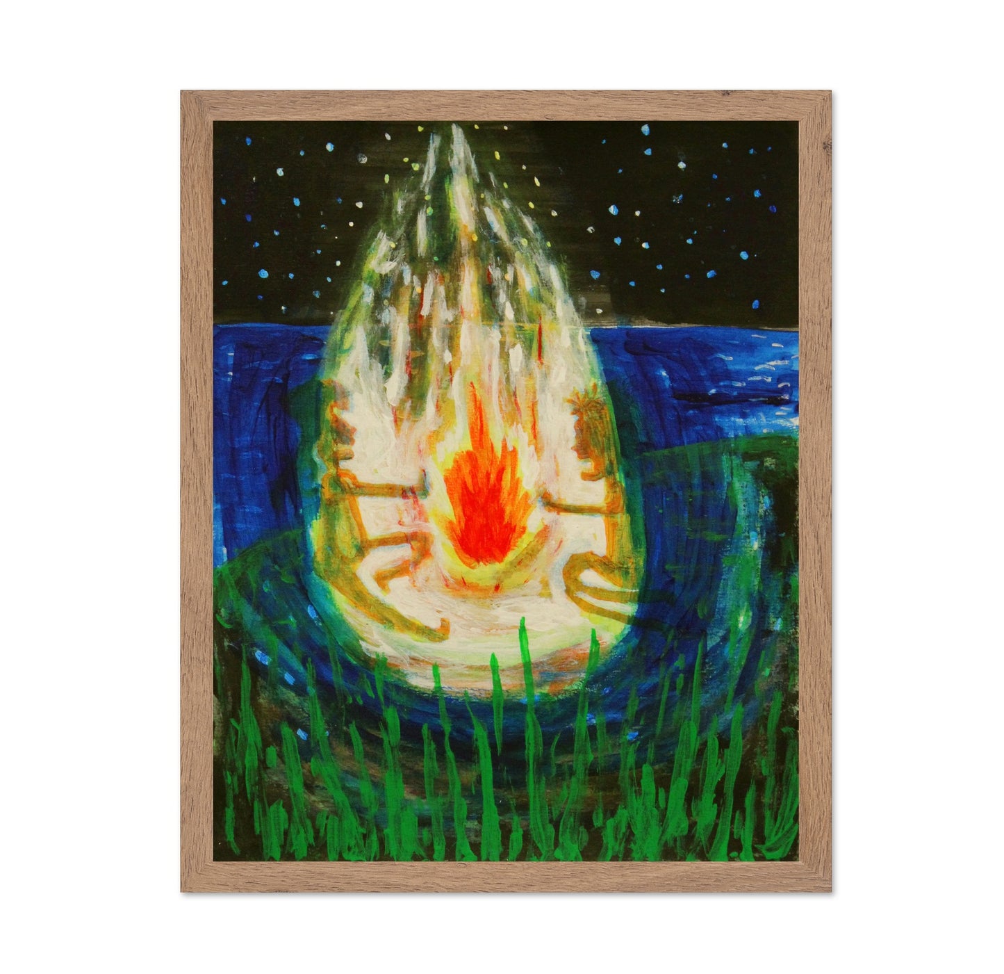 Campfire Night Scene