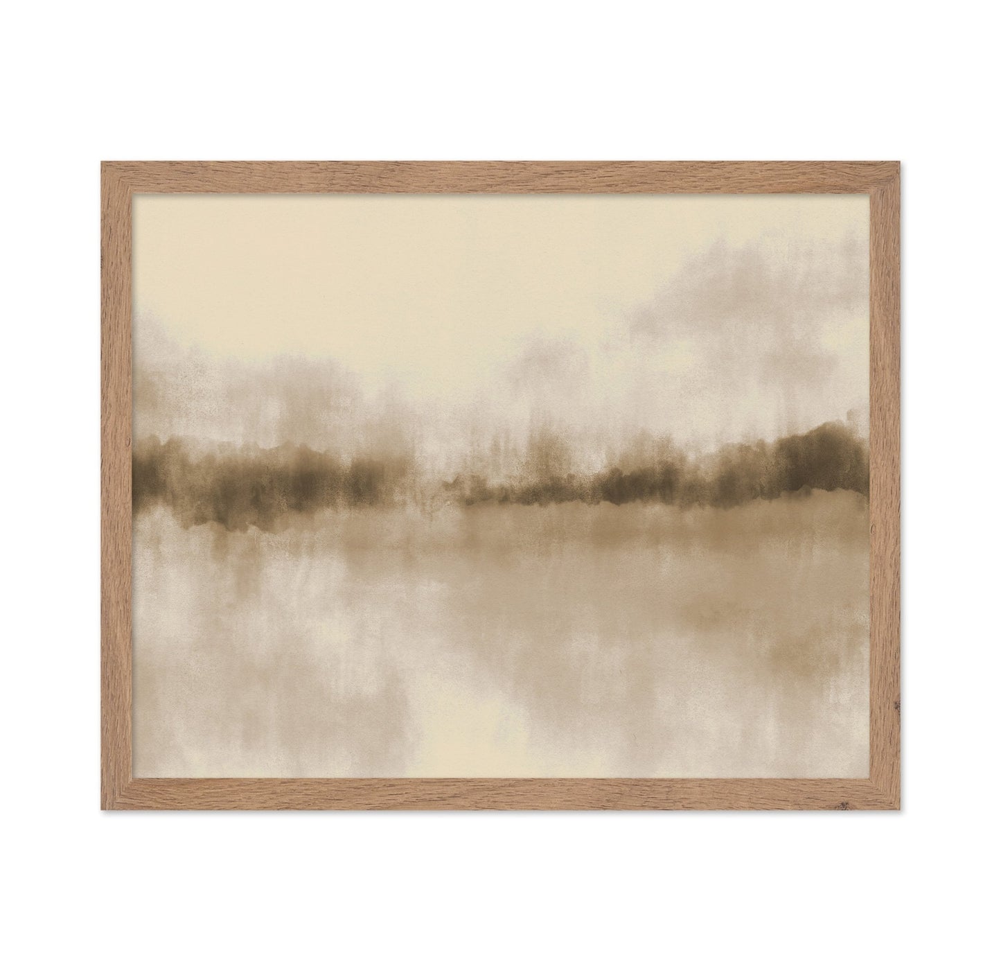 Neutral Misty Lake Landscape