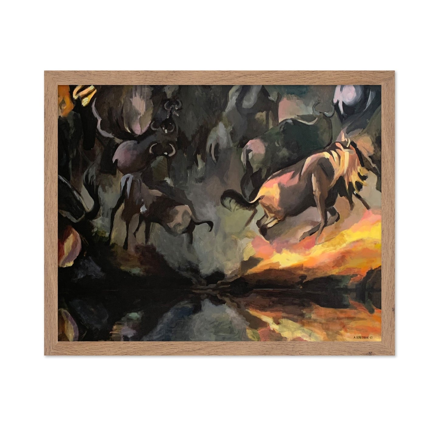Running Horses Scene