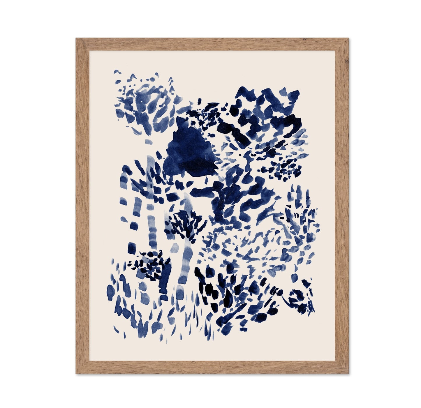 Indigo Abstract Bloom