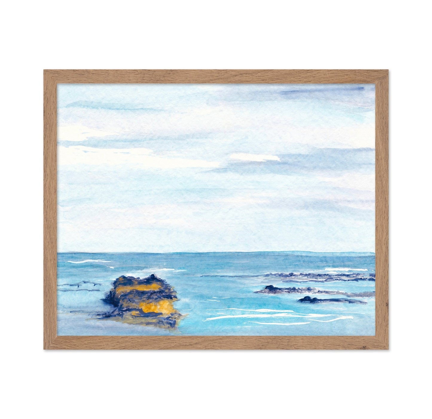 Blue Watercolor Abstract