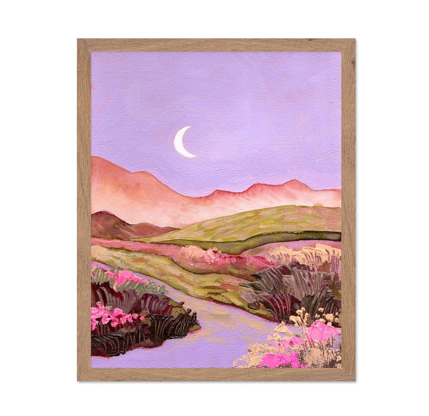 Pastel Crescent Landscape