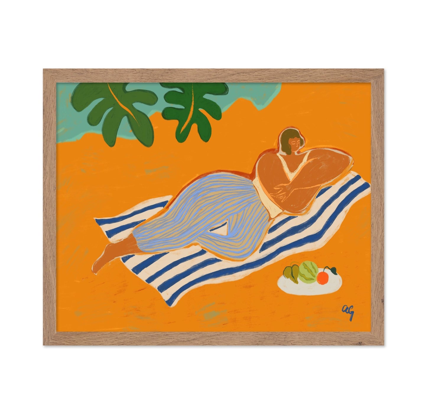 Beach Resting Woman