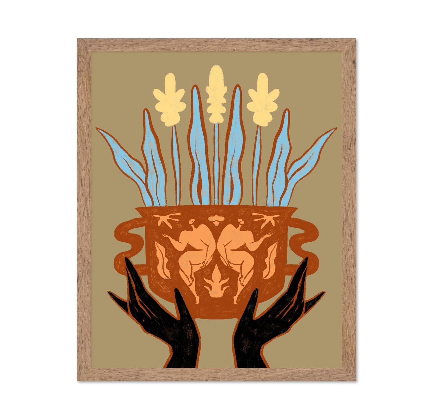 Twin Figure Planter