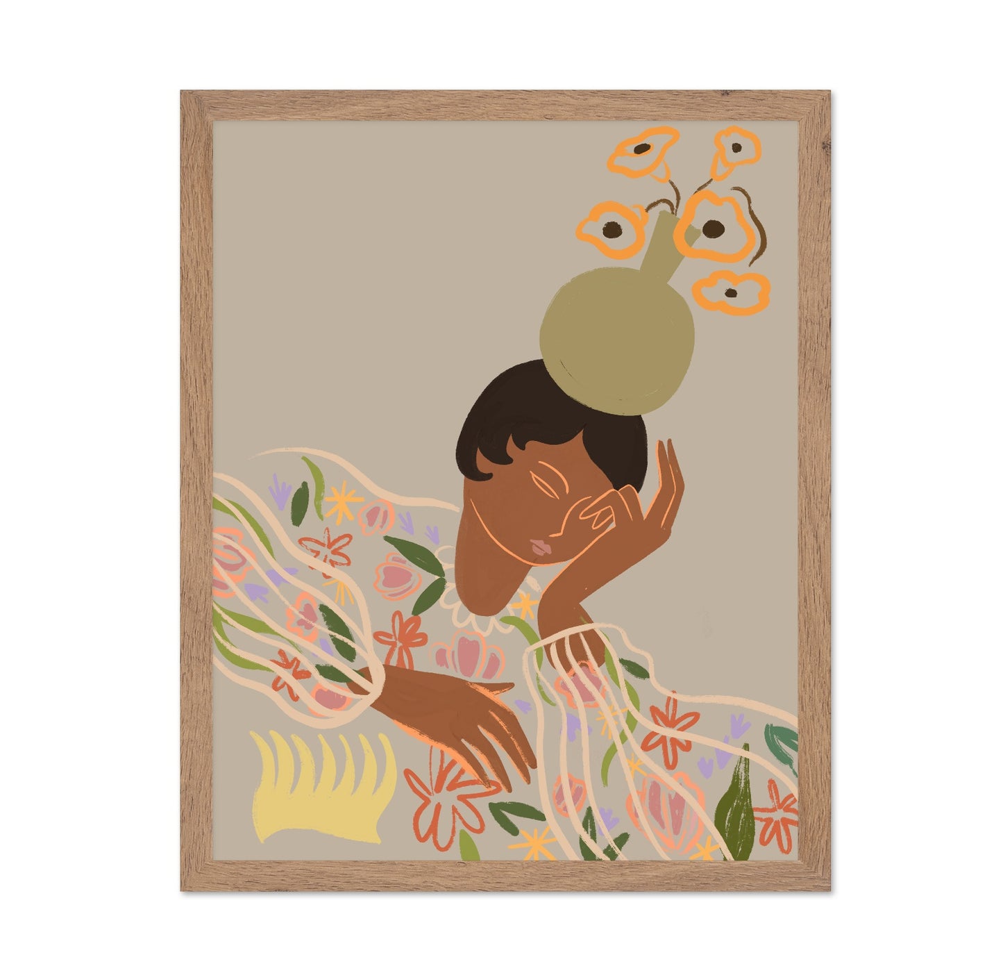Floral Vase Woman