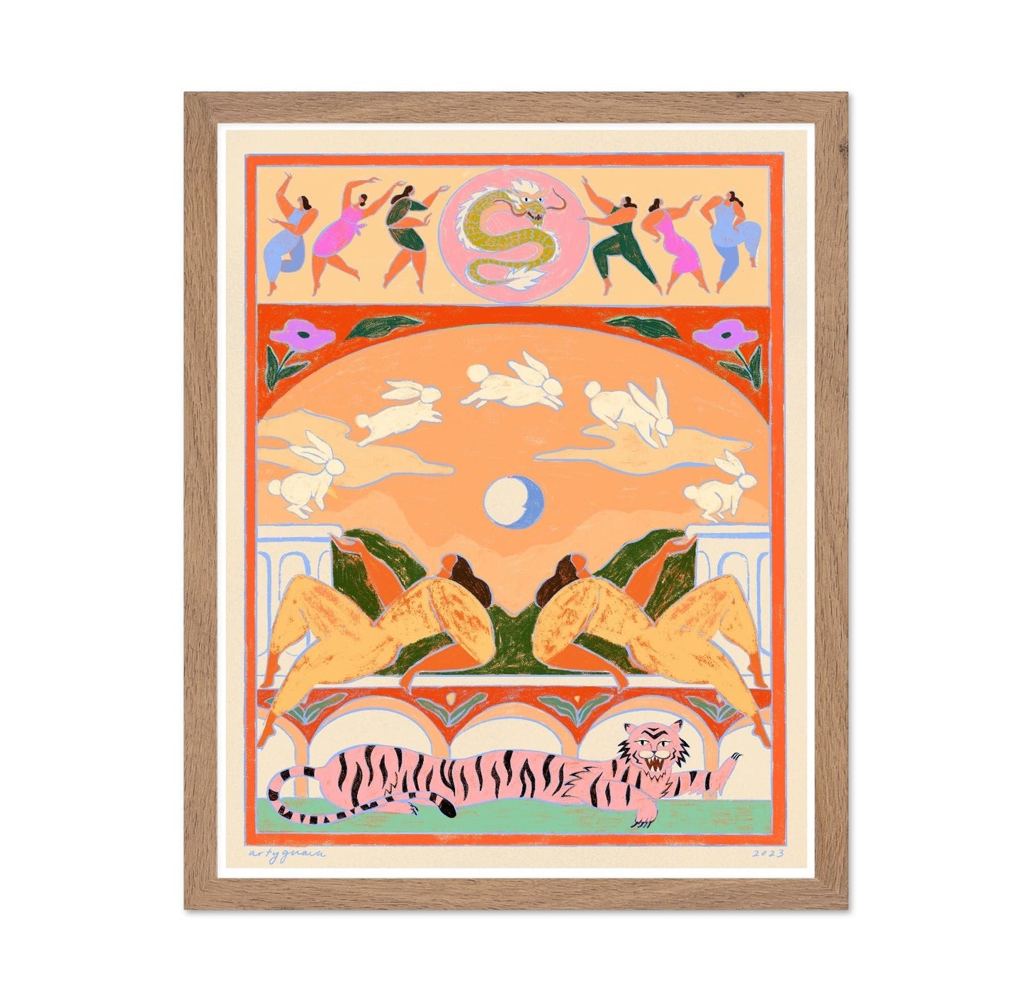 Celestial Tiger Tapestry