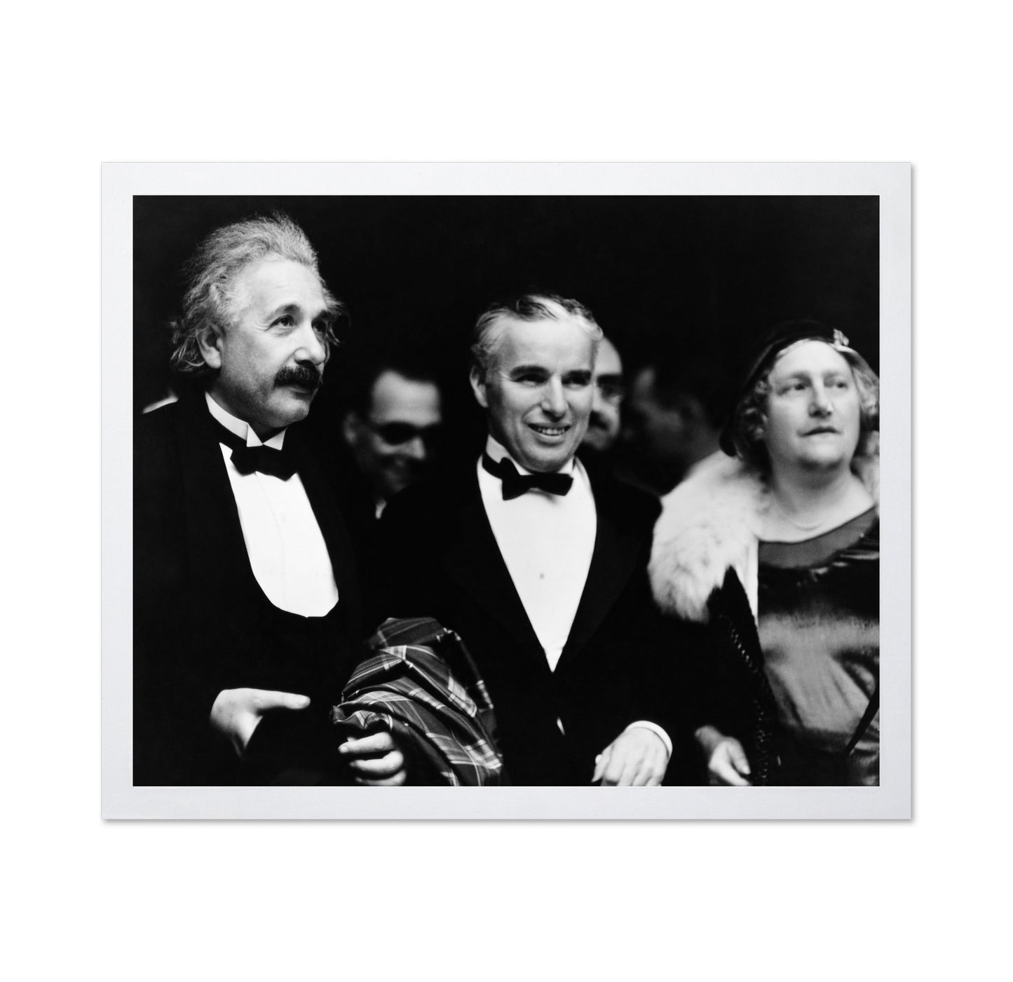 Albert Einstein, Charles Chaplin & Elsa Lowenthal Einstein 1931