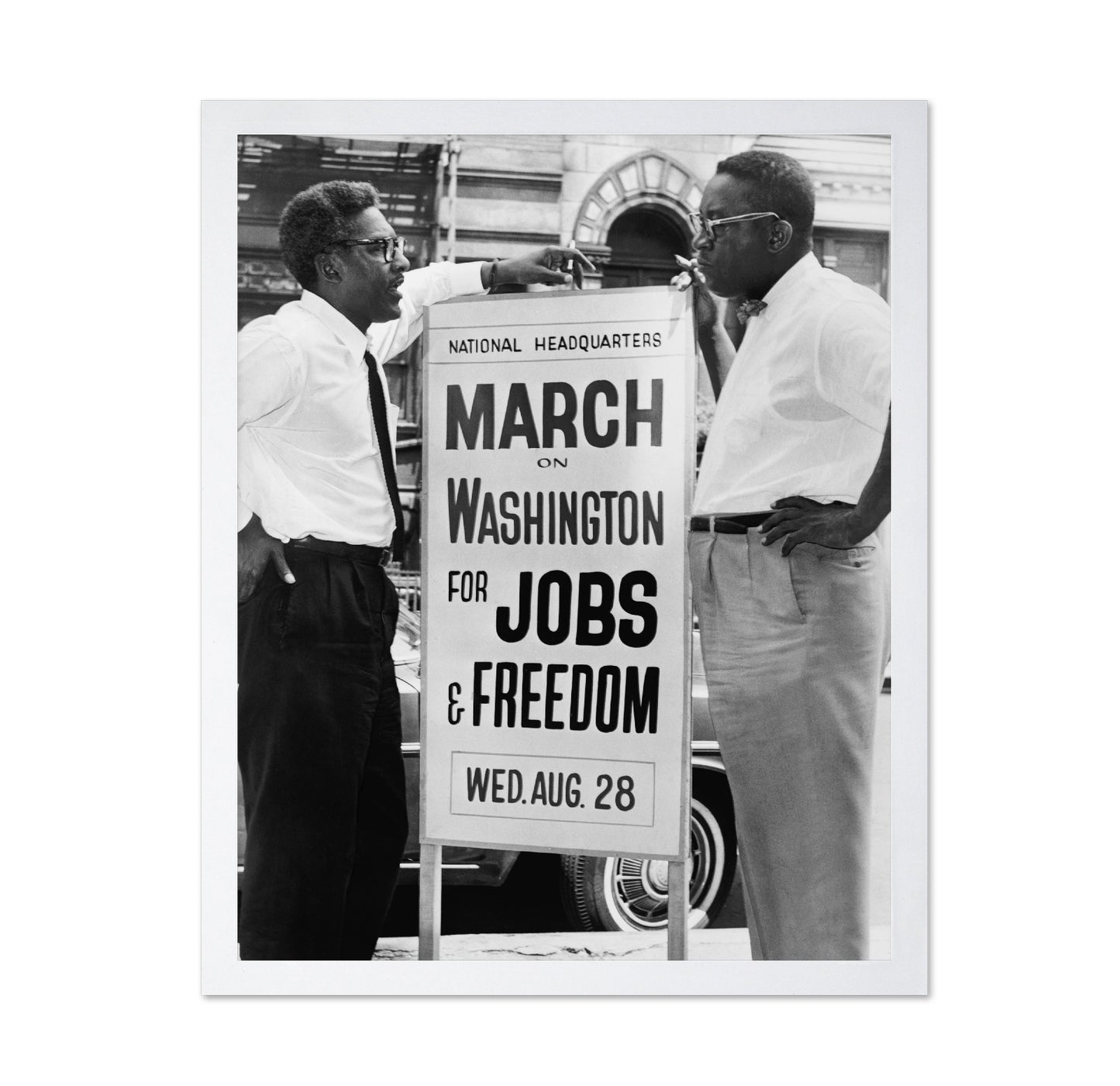 Bayard Rustin & Cleveland Robinson 1963
