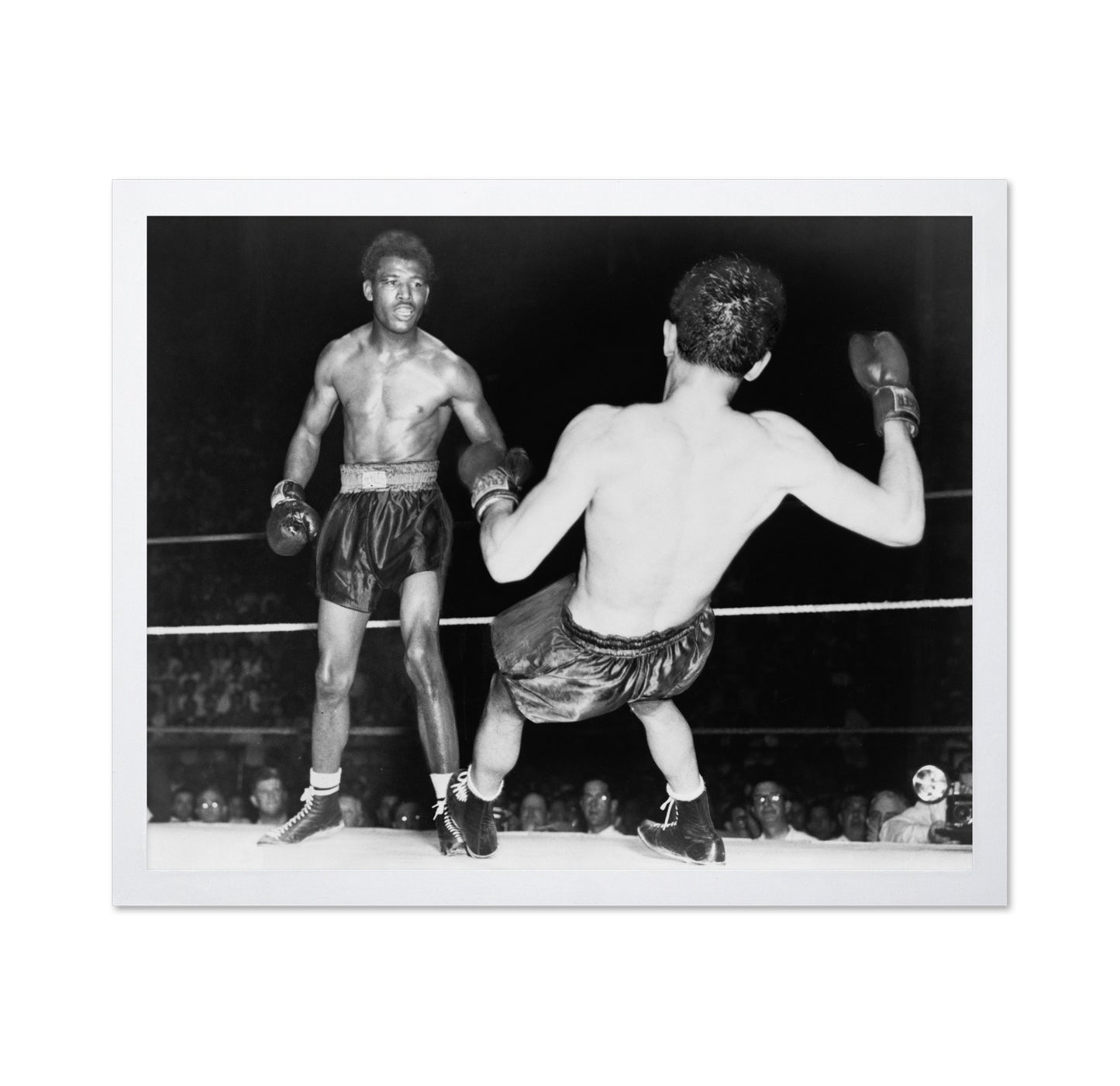 Iconic Boxing Moment 1947 Sugar Ray Robinson