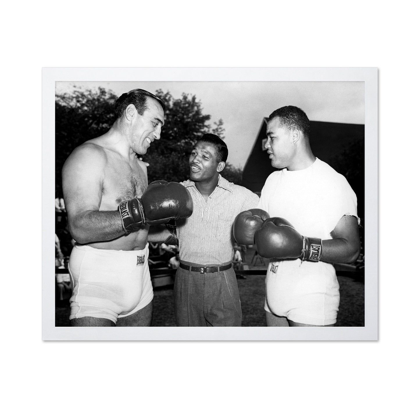 Primo Carnera, Sugar Ray Robinson & Joe Louis 1950