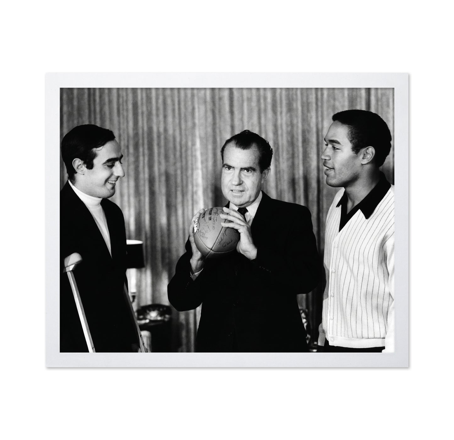 Richard M Nixon, Terry Hanratty & O J Simpson 1968