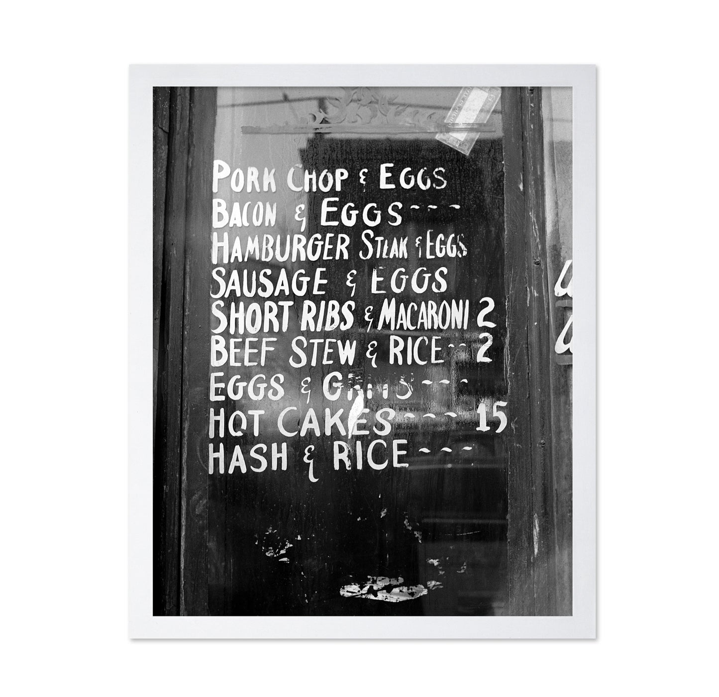Soul Food Menu 1940