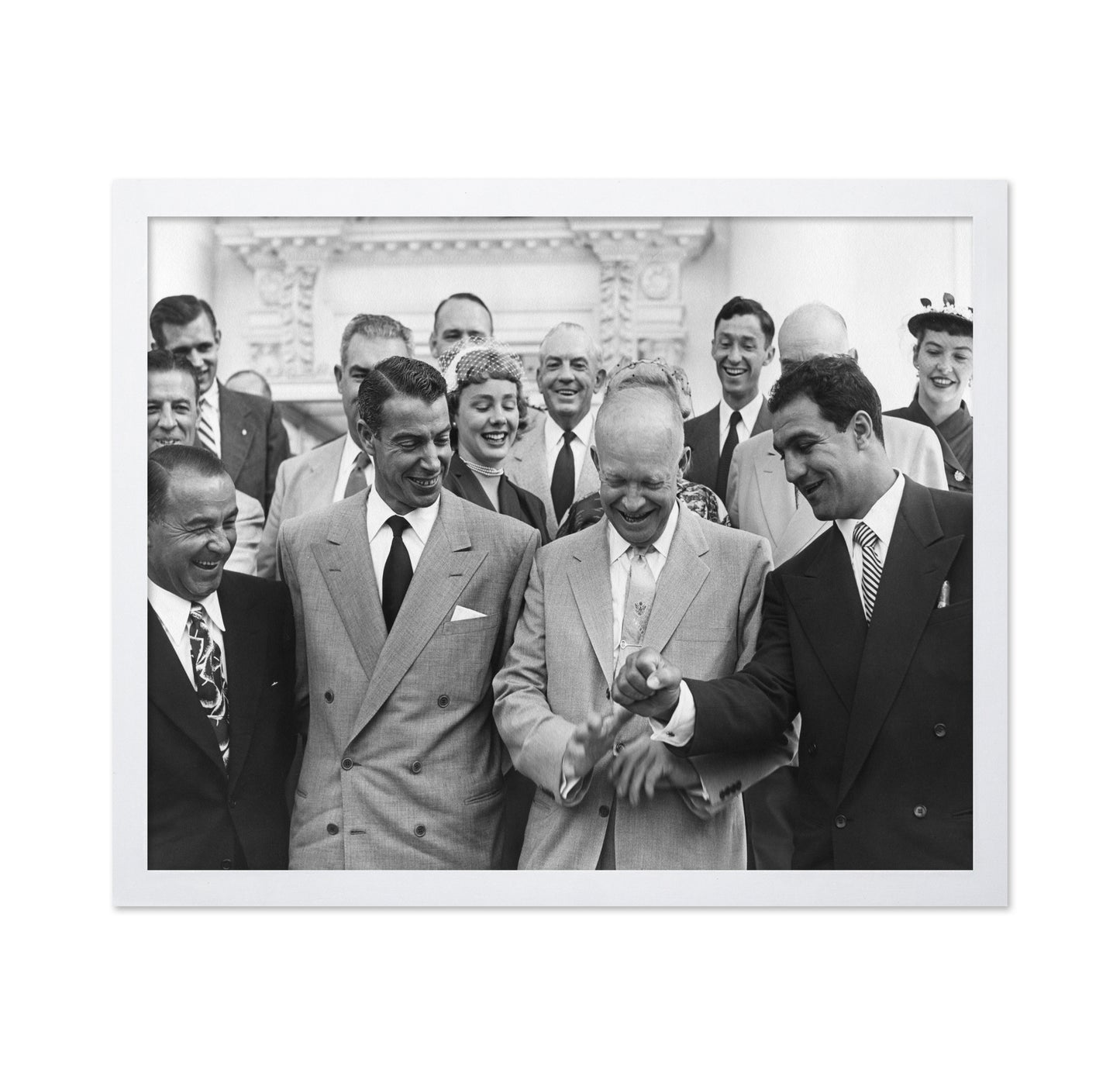 Dwight Eisenhower, Joe Dimaggio & Rocky Marciano 1953