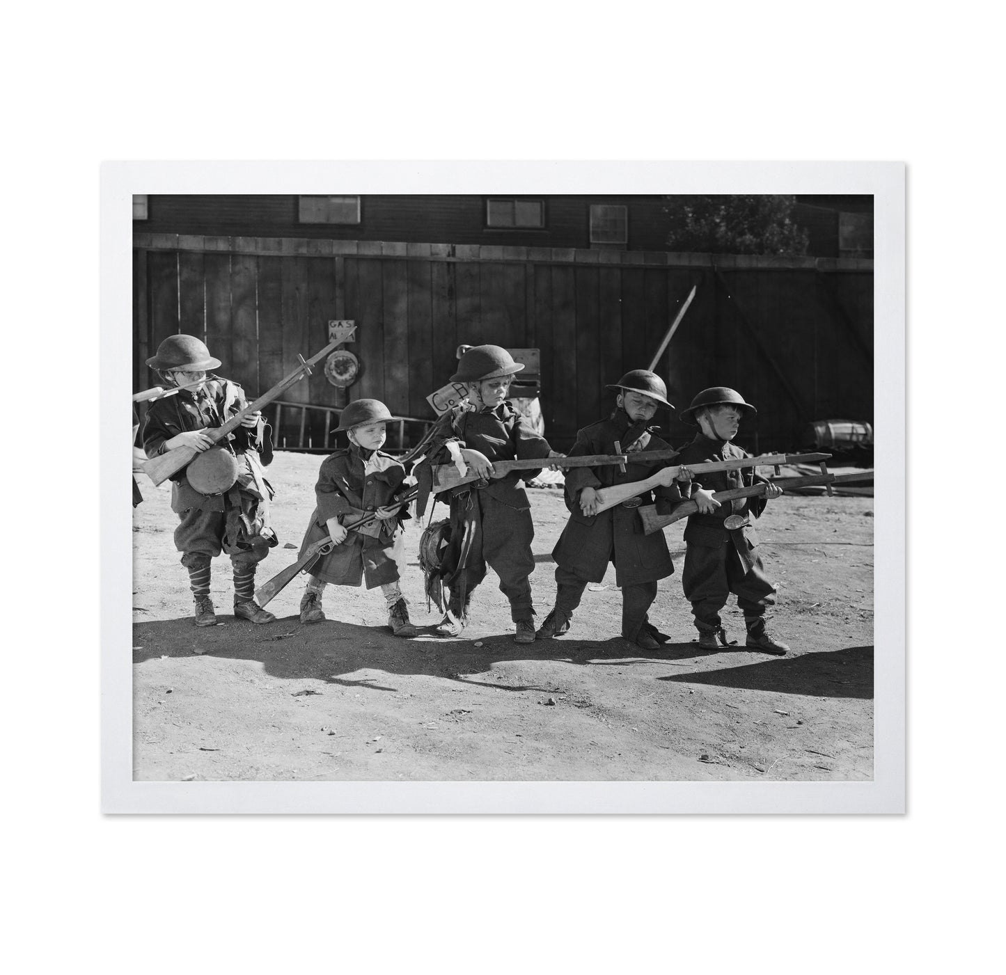 Children Soldier Play 1940s