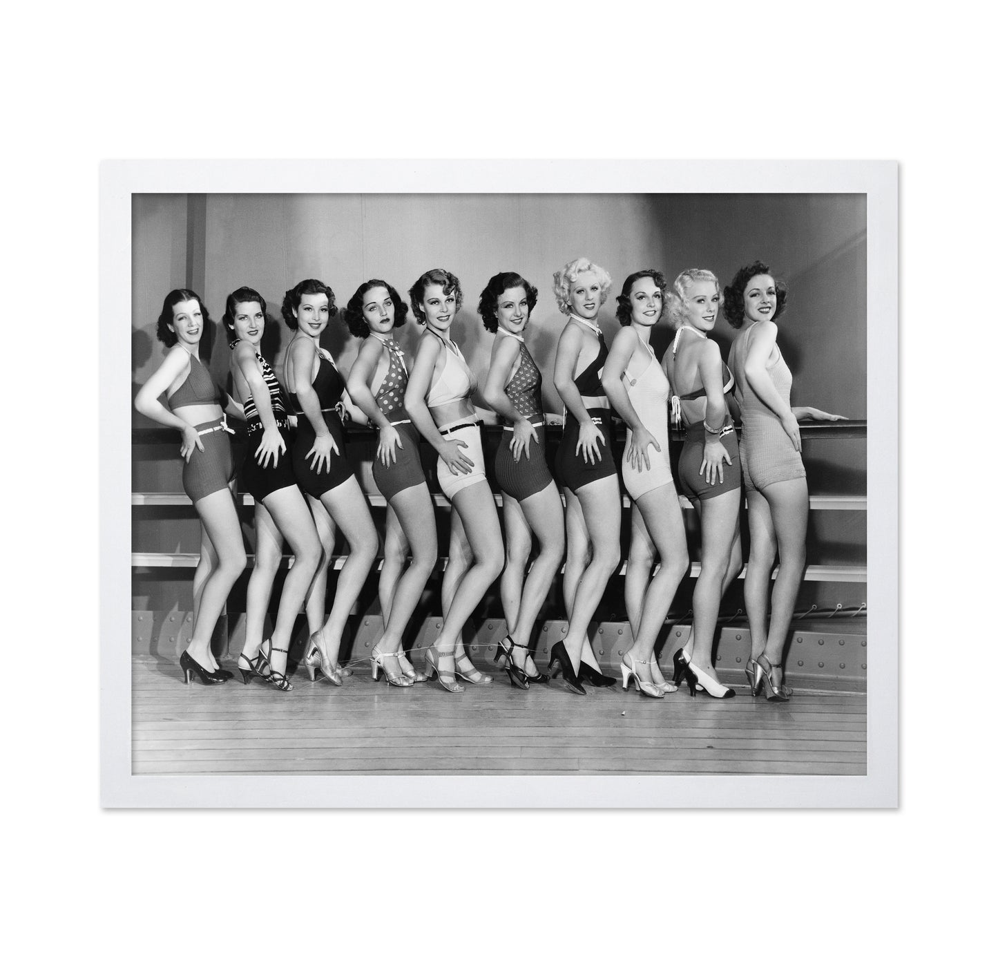 Line Of Female Dancers 1930s